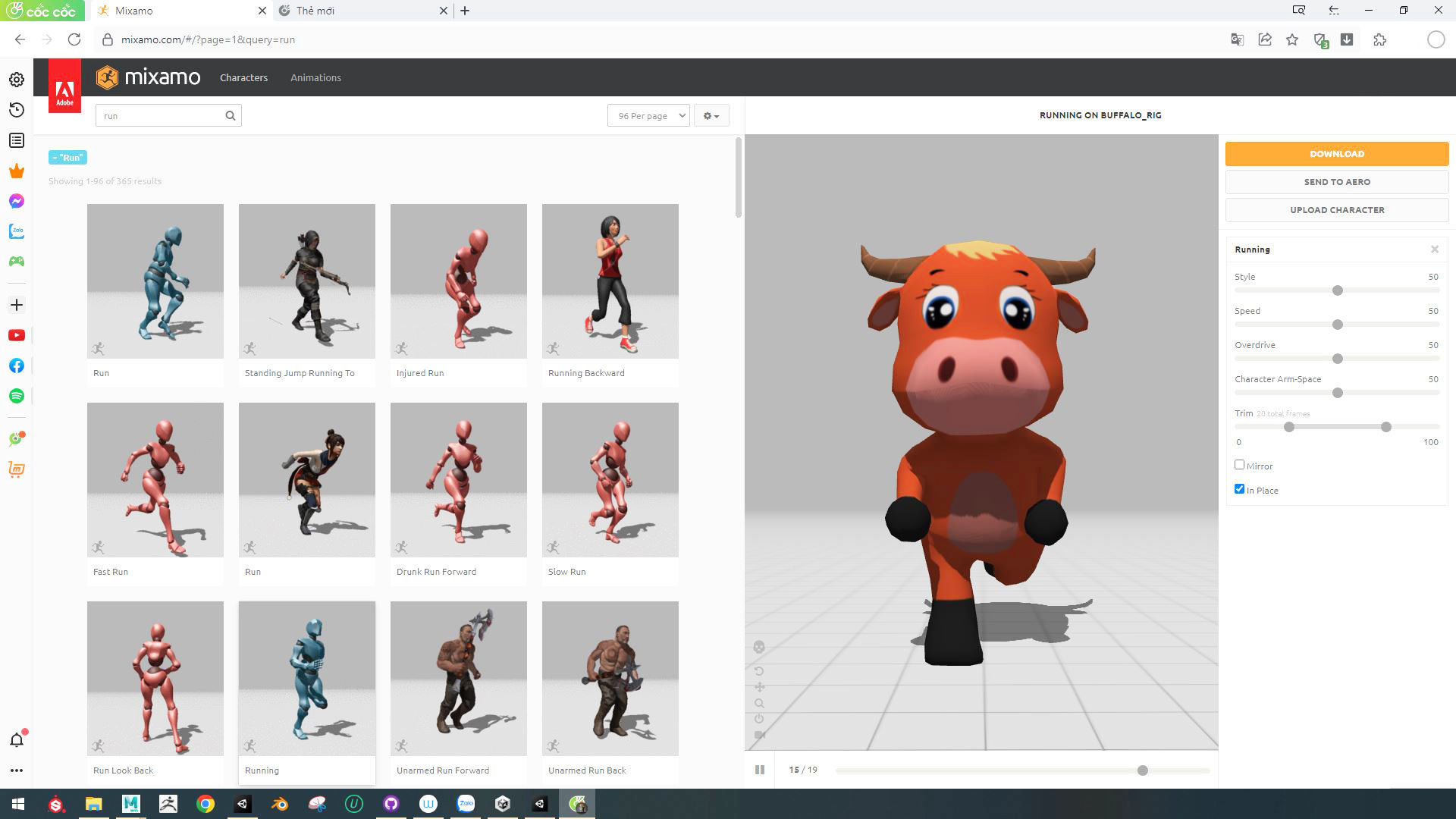 Character002 Animated Buffalo 3D Low-poly 3D model_2