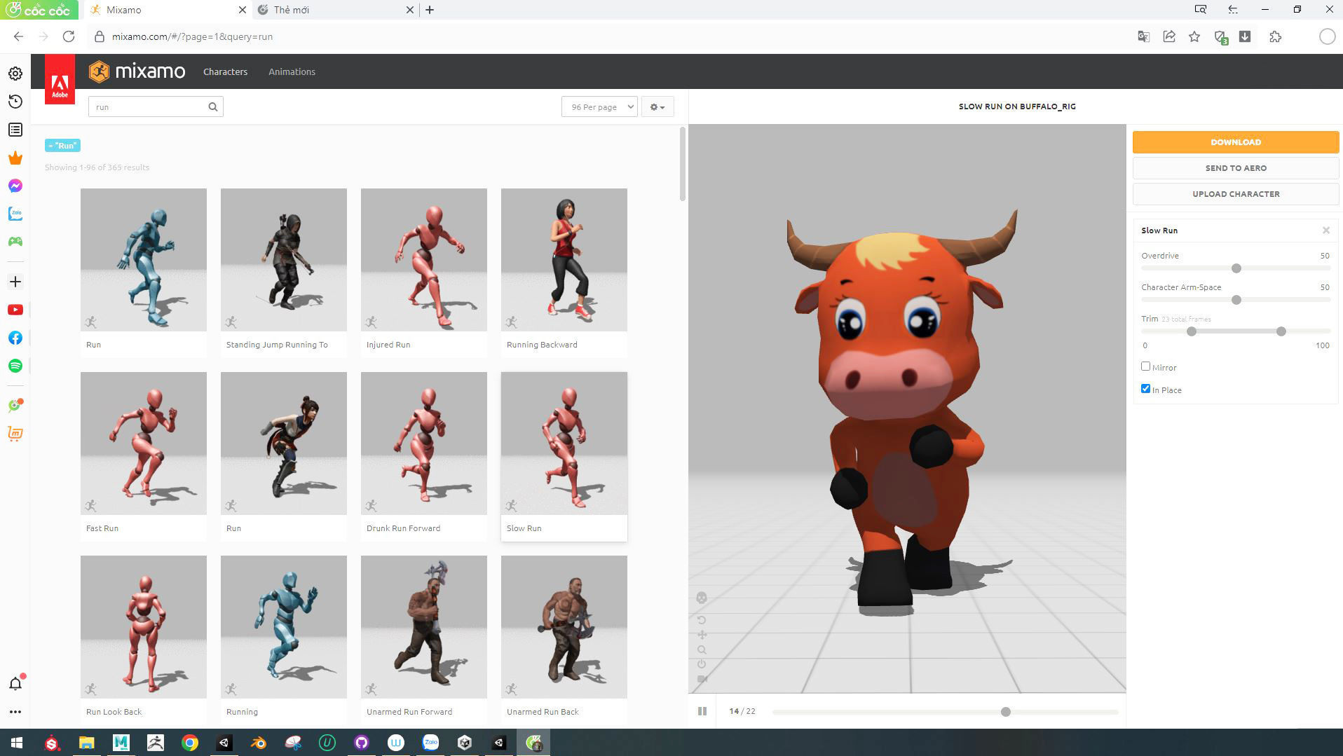 Character002 Animated Buffalo 3D Low-poly 3D model_1