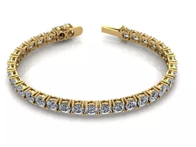 Tennis bracelet 4 5 mm 3D print model