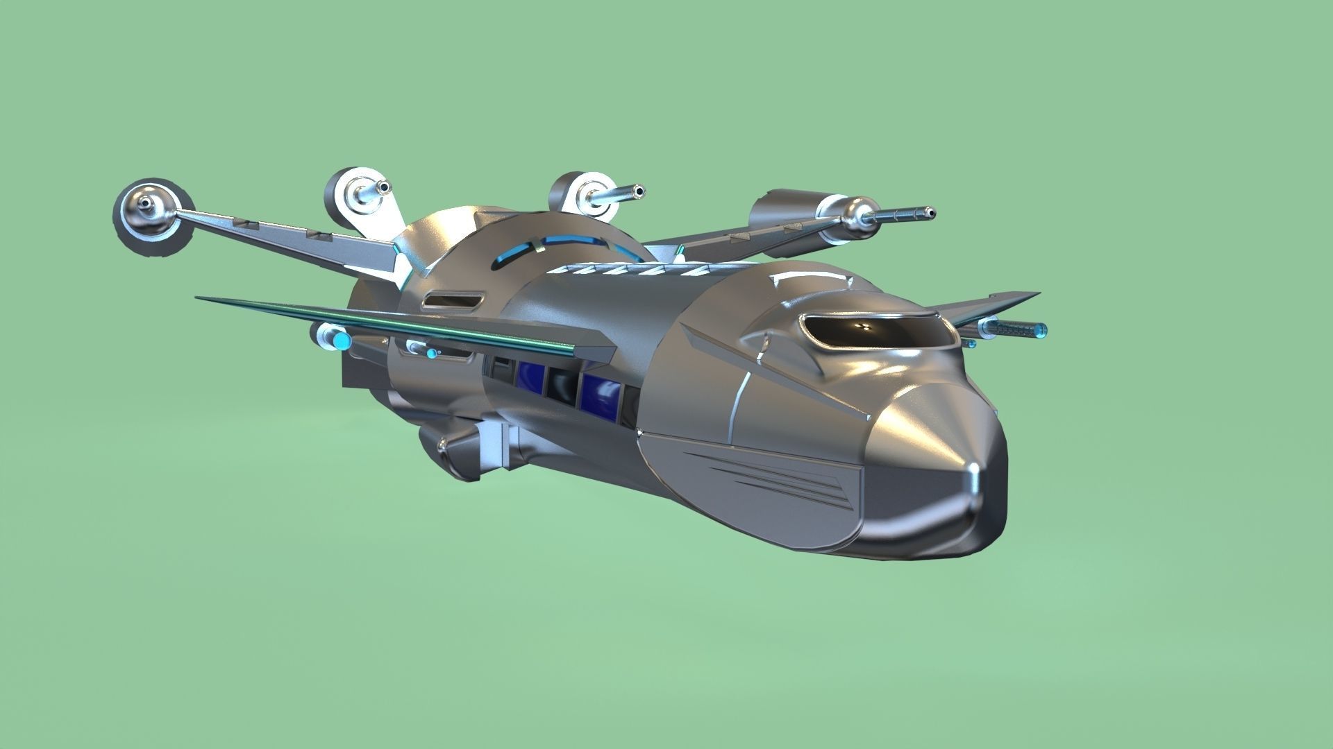 SPACESHIP-3D spaceship 3D print model_11