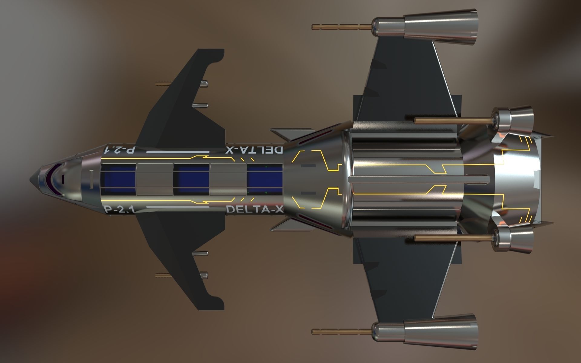 SPACESHIP-3D spaceship 3D print model_9