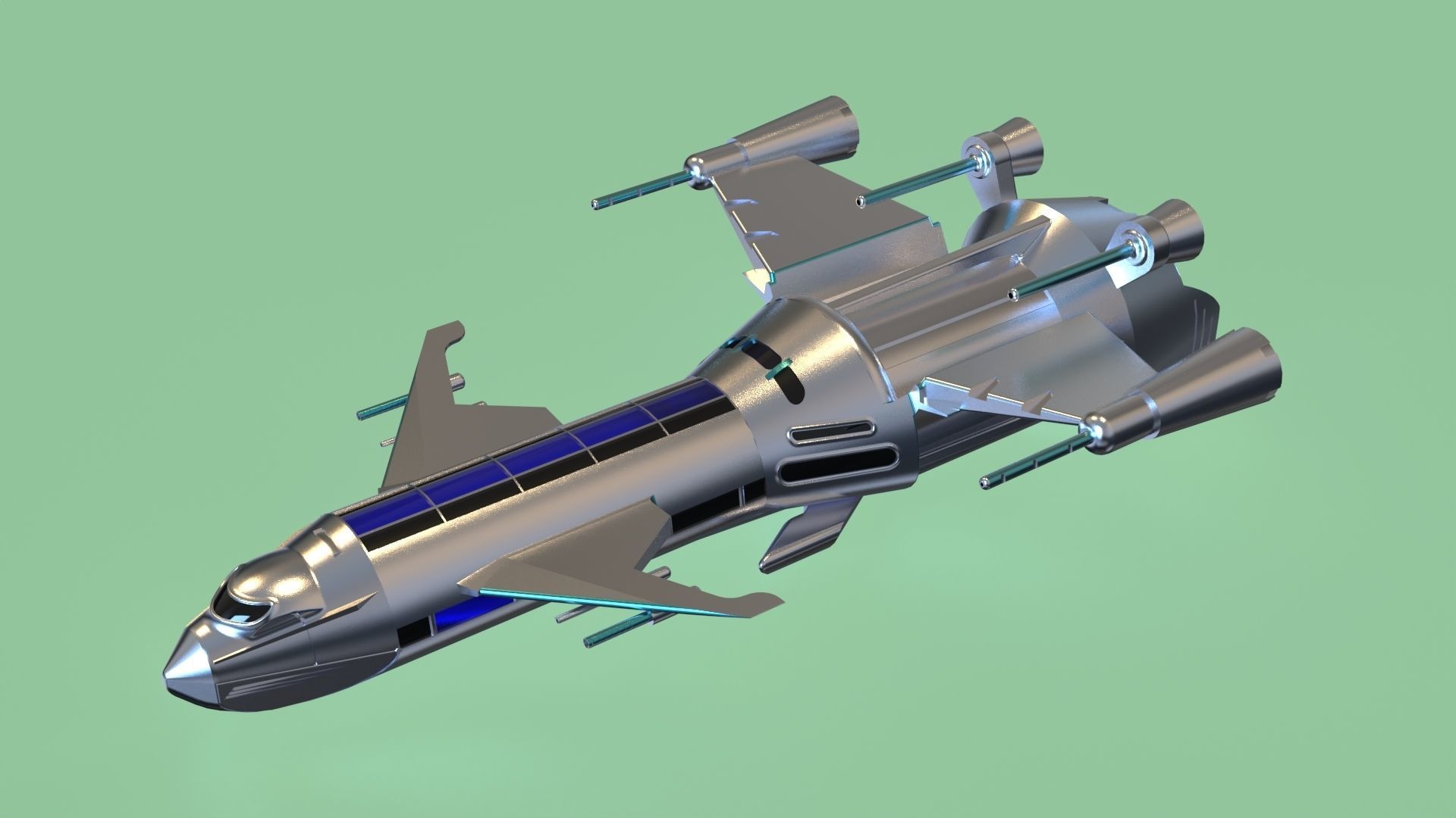 SPACESHIP-3D spaceship 3D print model_10