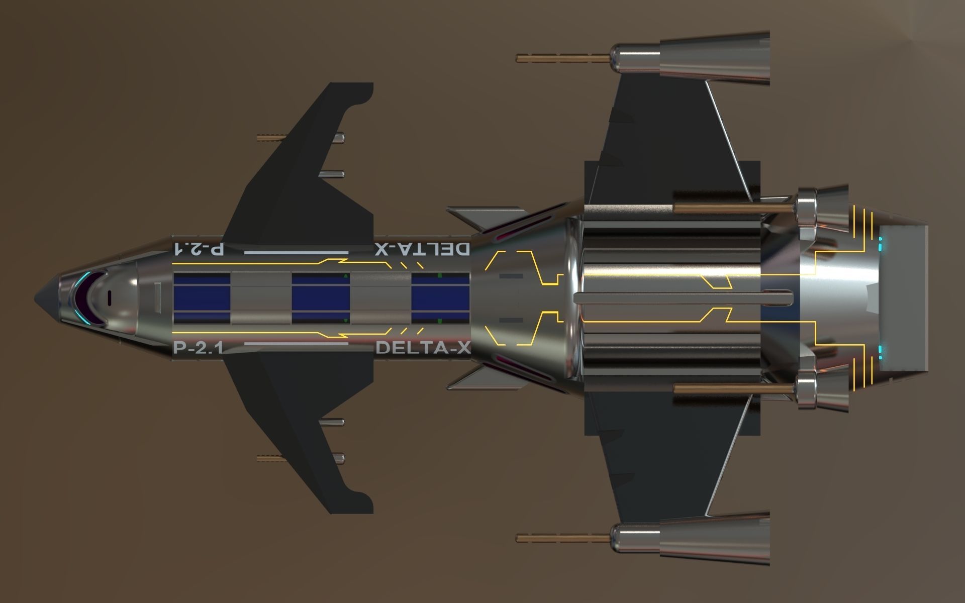 SPACESHIP-3D spaceship 3D print model_8