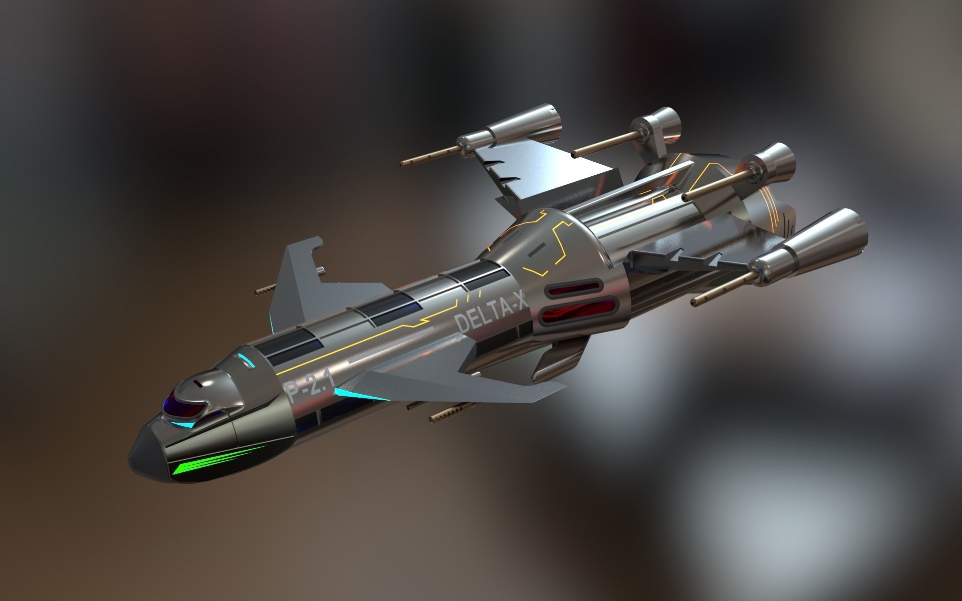 SPACESHIP-3D spaceship 3D print model_1