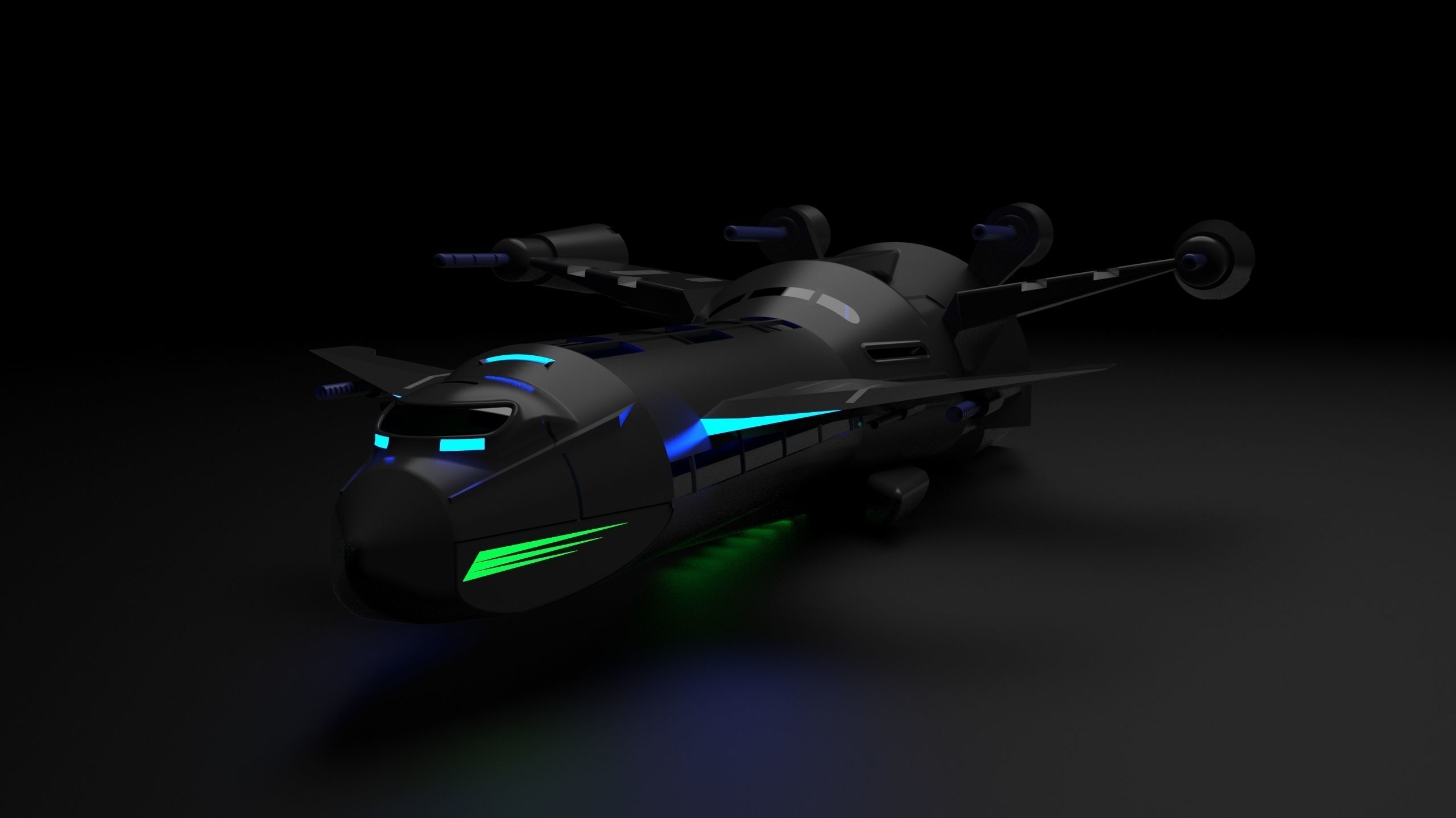 SPACESHIP-3D spaceship 3D print model_6