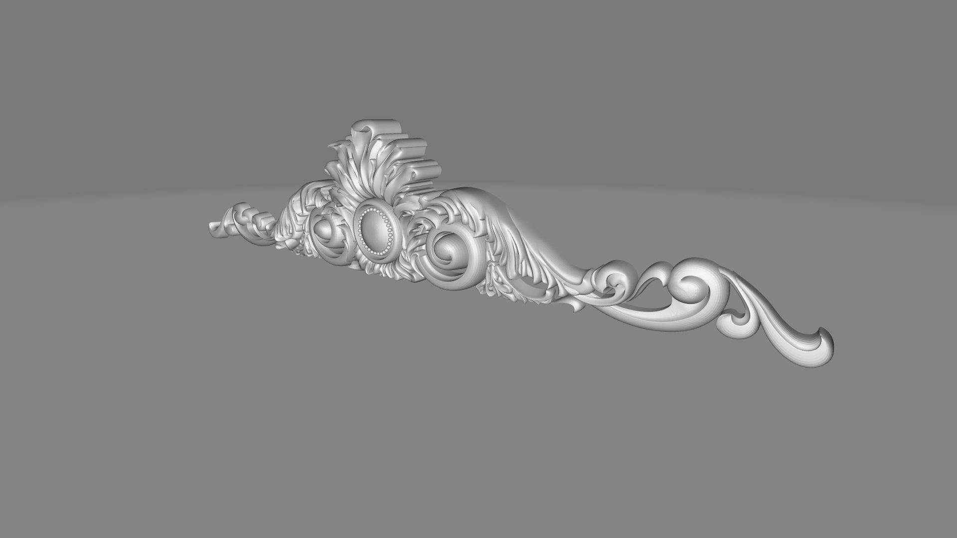 decor ornate crown 3D model_2