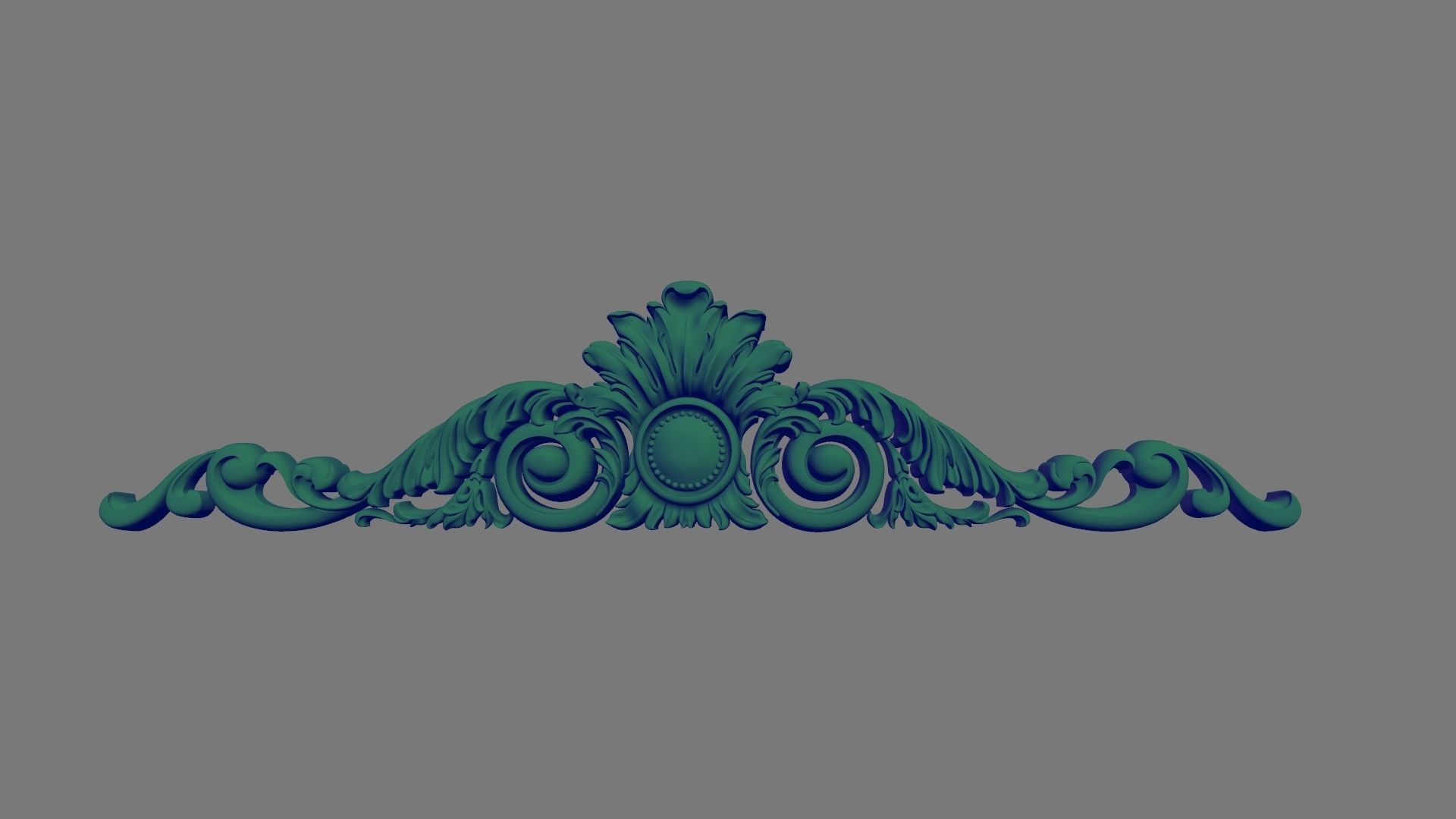 decor ornate crown 3D model_5