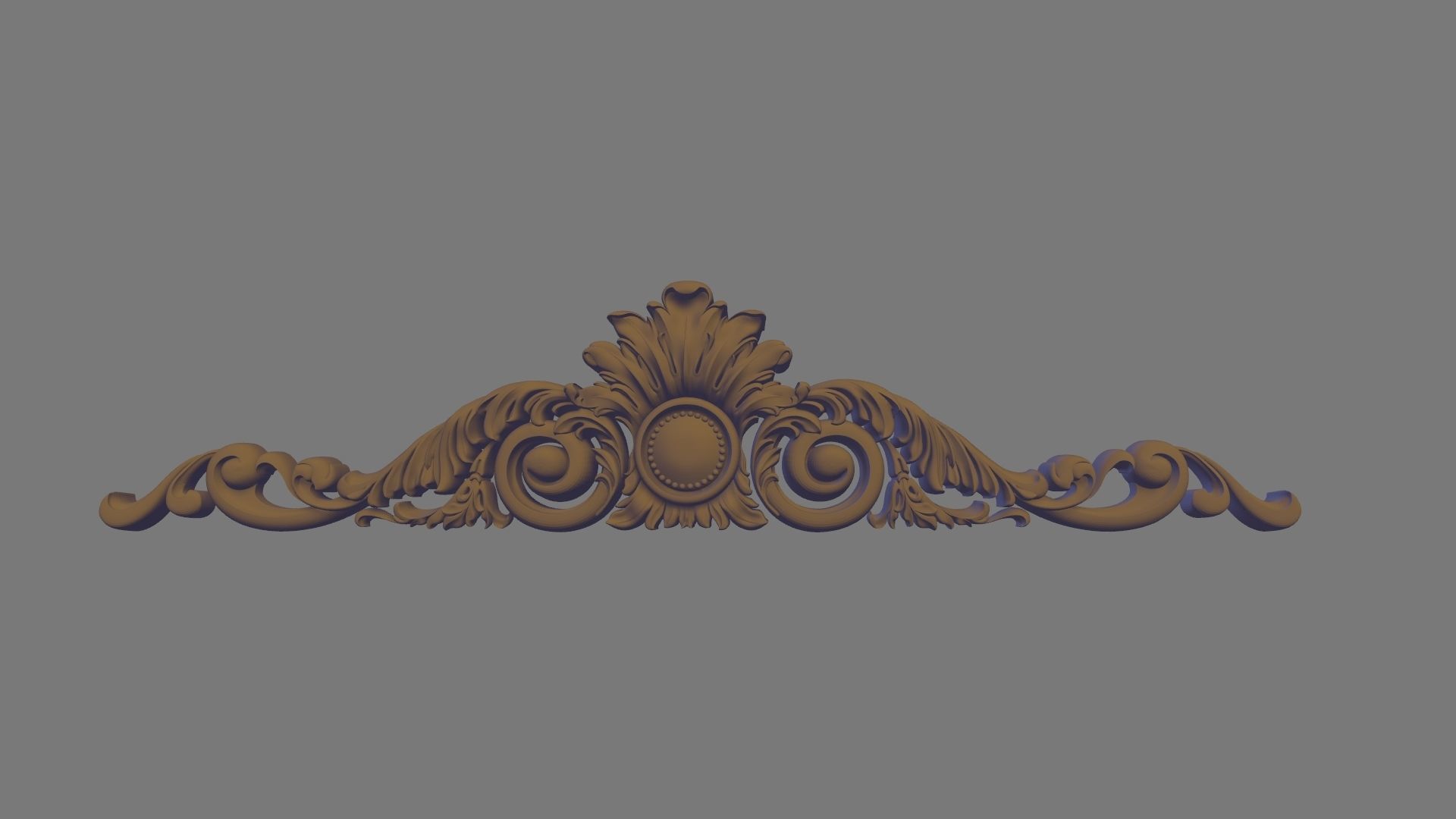 decor ornate crown 3D model_4