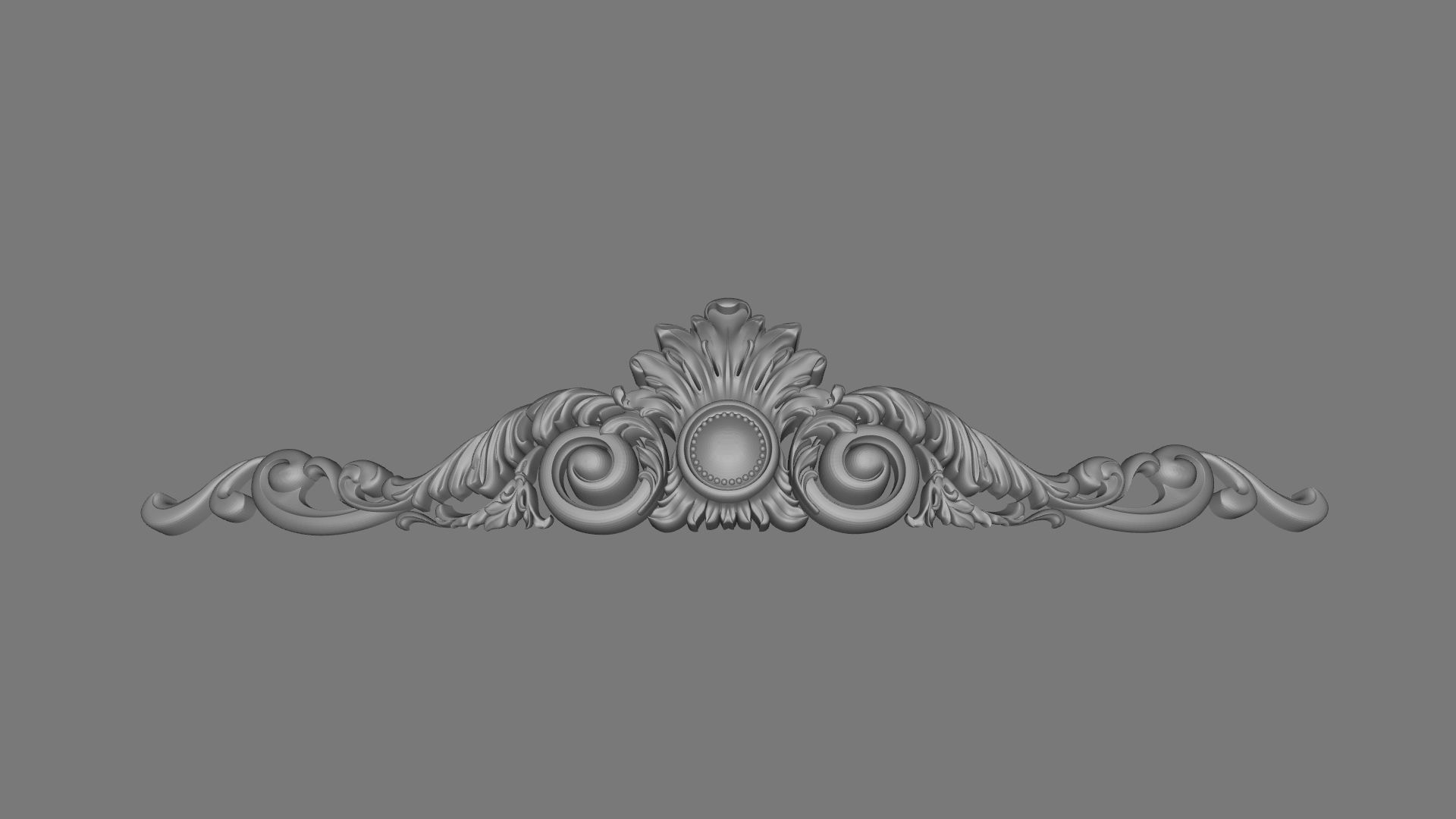 decor ornate crown 3D model_1