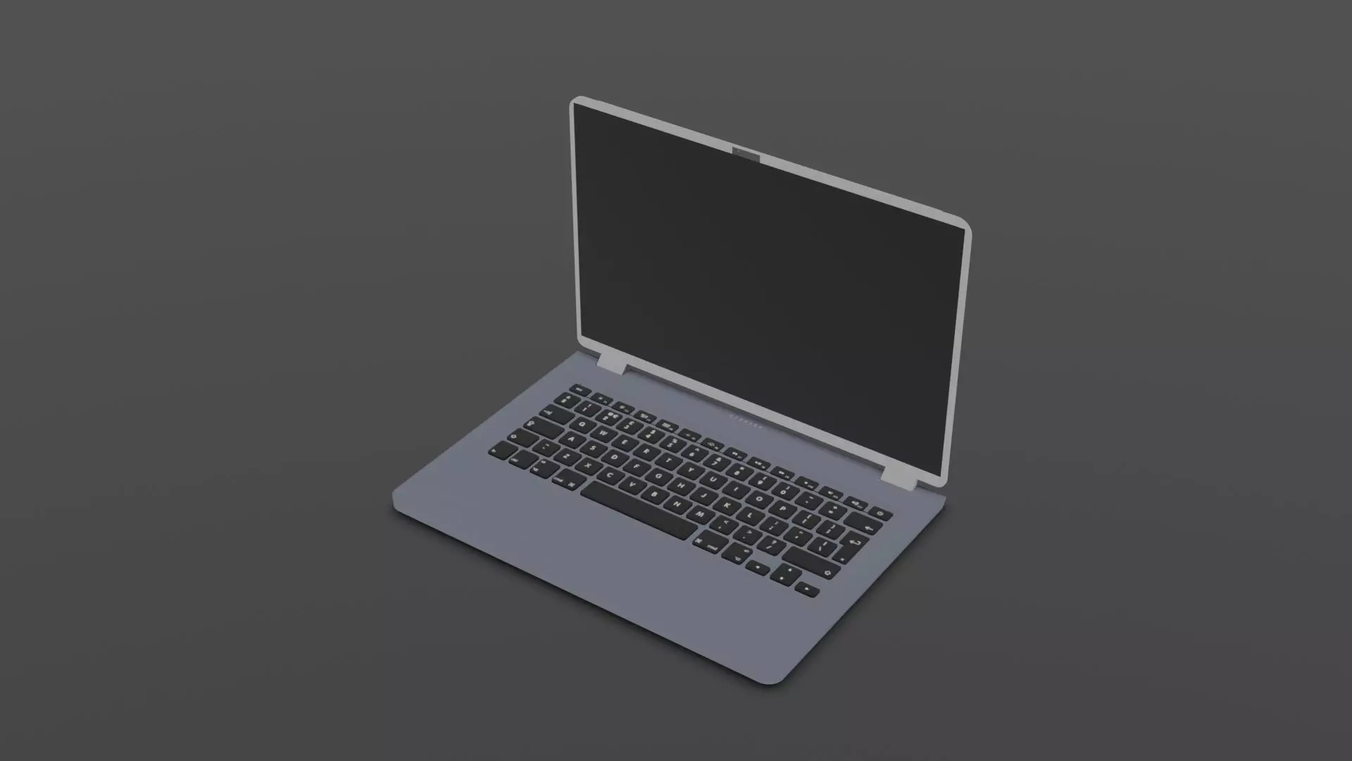 3d Laptop Model Low-poly 3D model_0