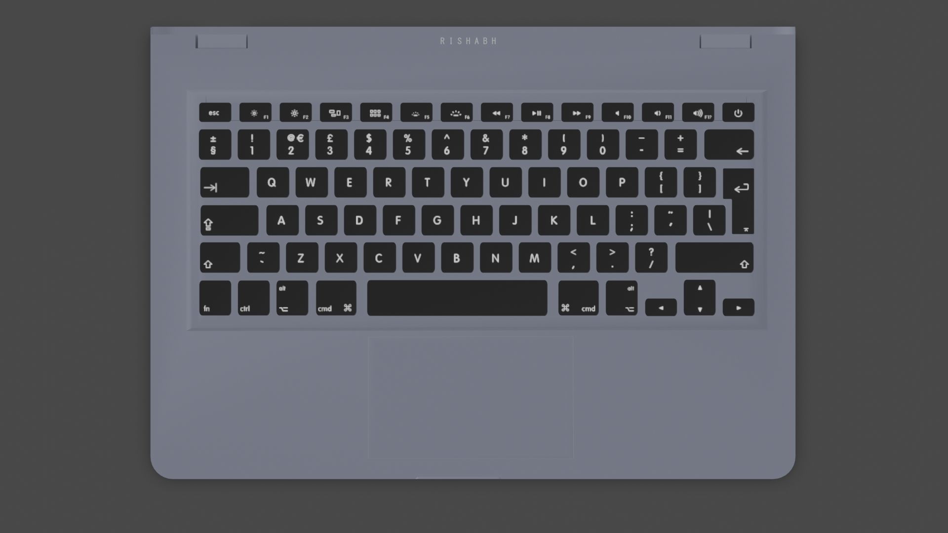 3d Laptop Model Low-poly 3D model_3