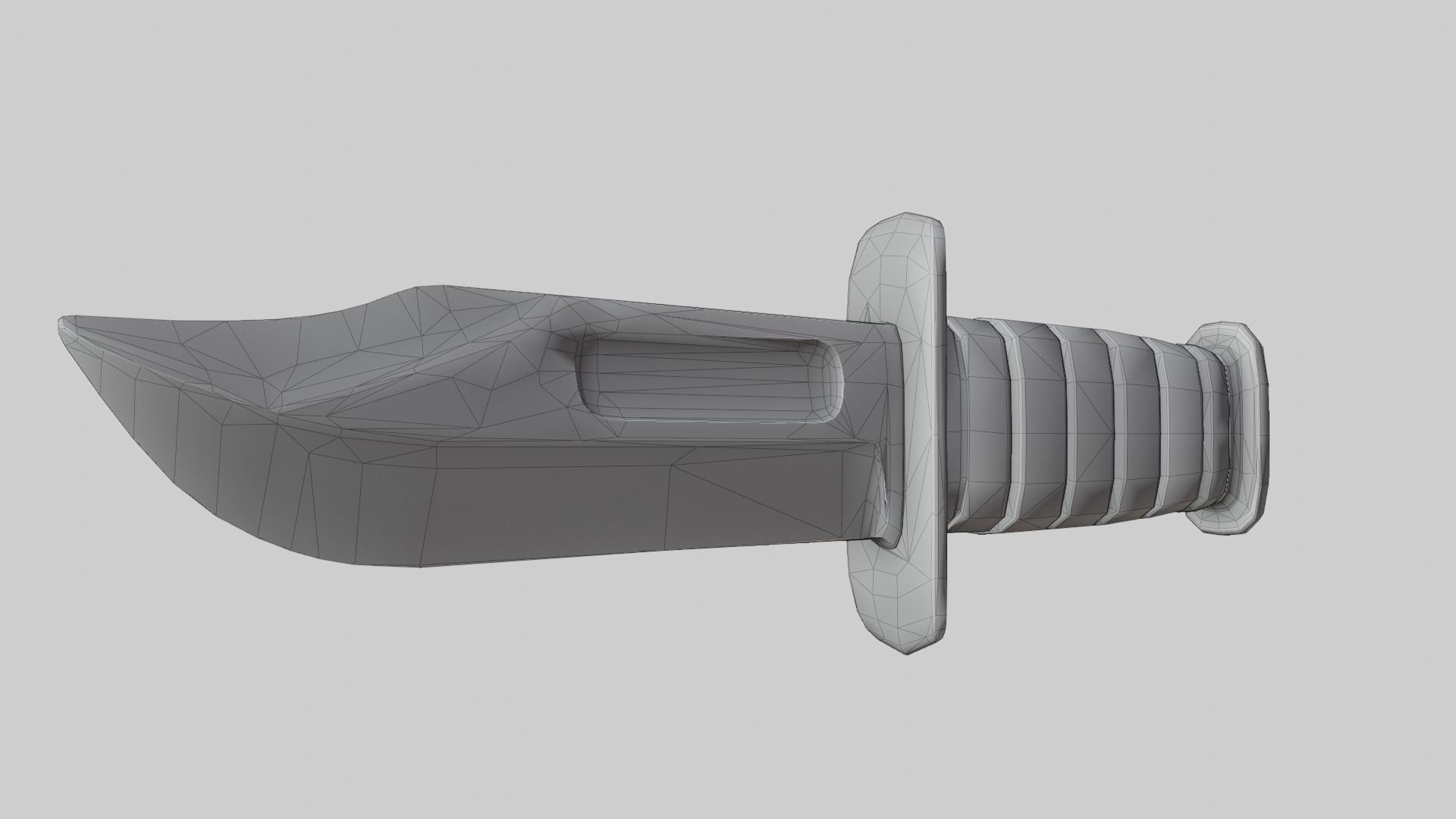Kabar Combat Knife  Low-poly 3D model_8