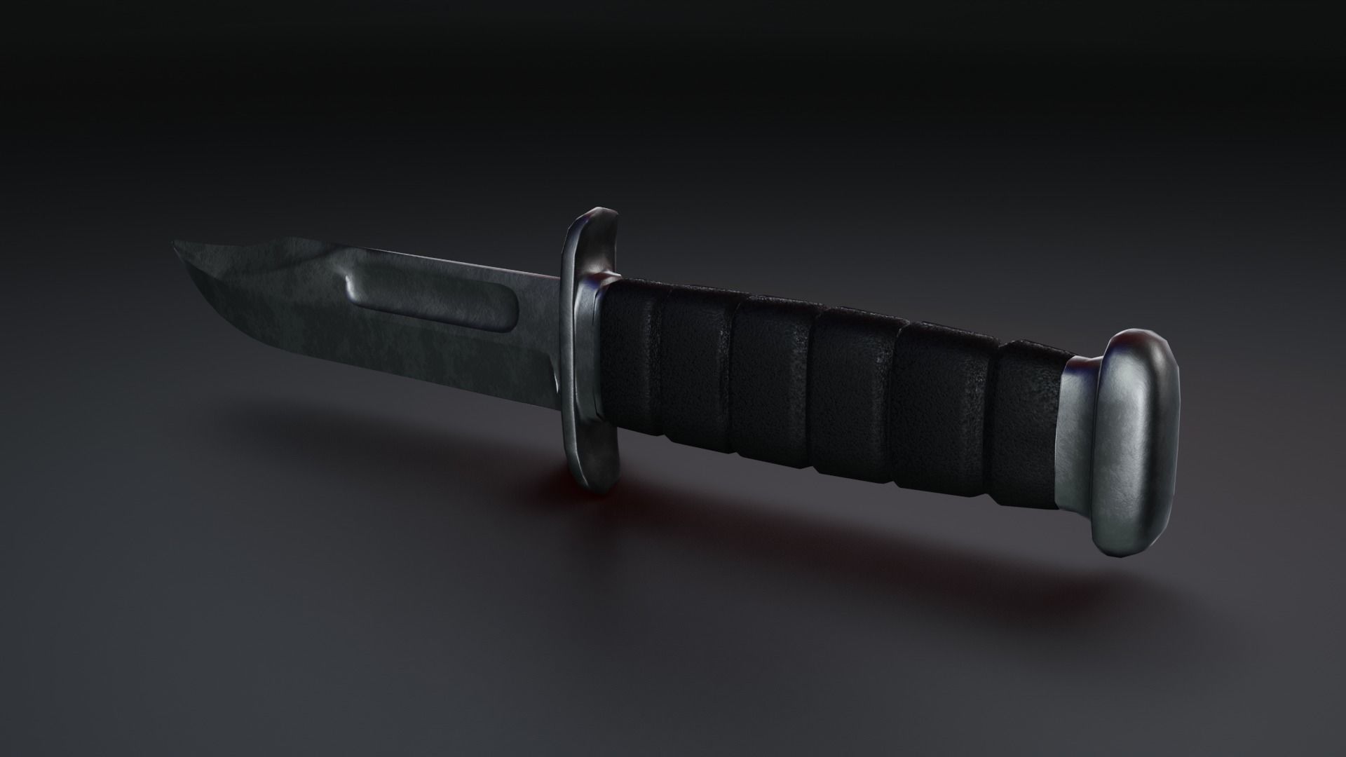 Kabar Combat Knife  Low-poly 3D model_3