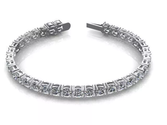Tennis bracelet 3 80 mm 3D print model