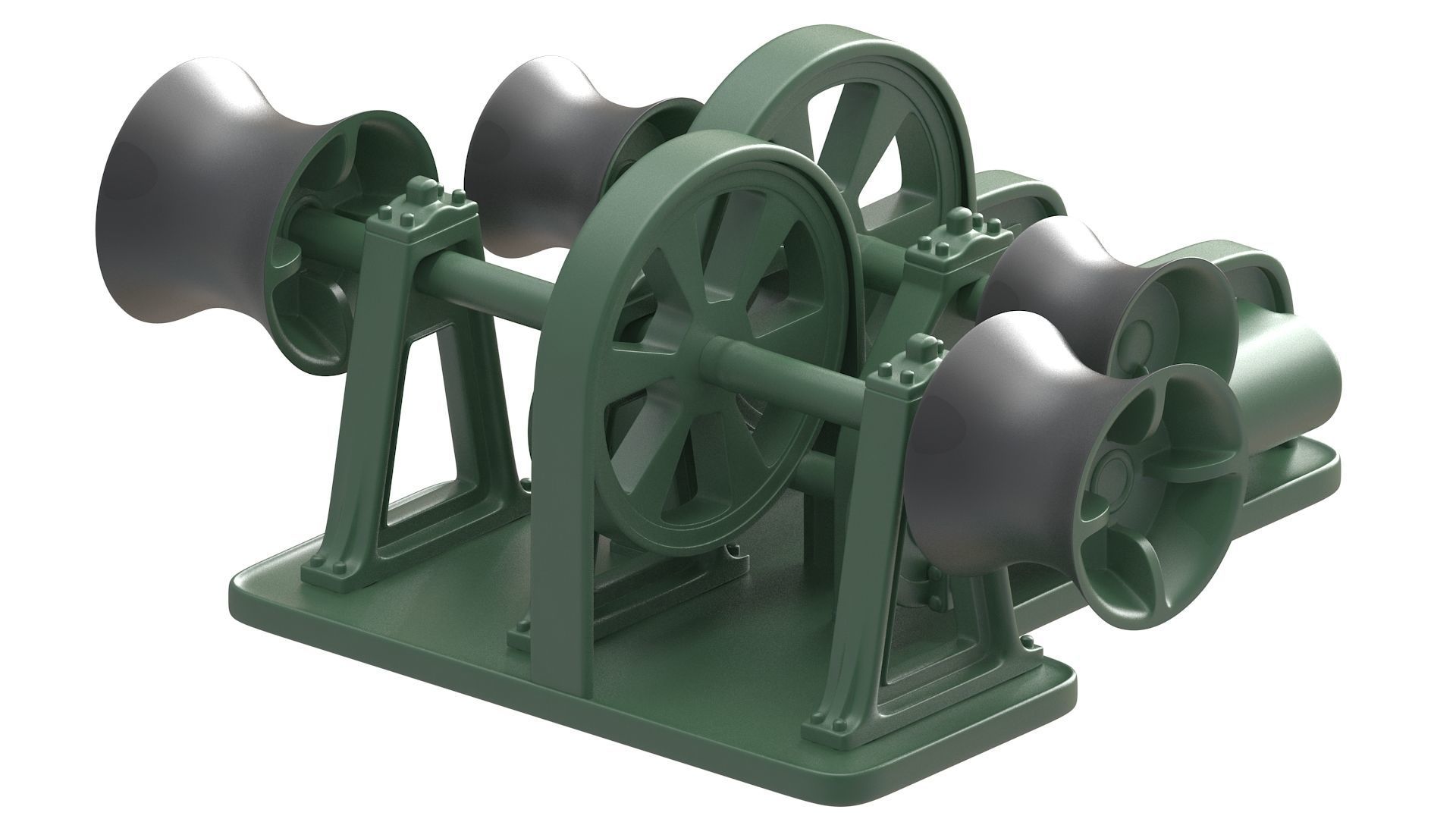 Titanic Steam Winches and Hatch 3D model_5