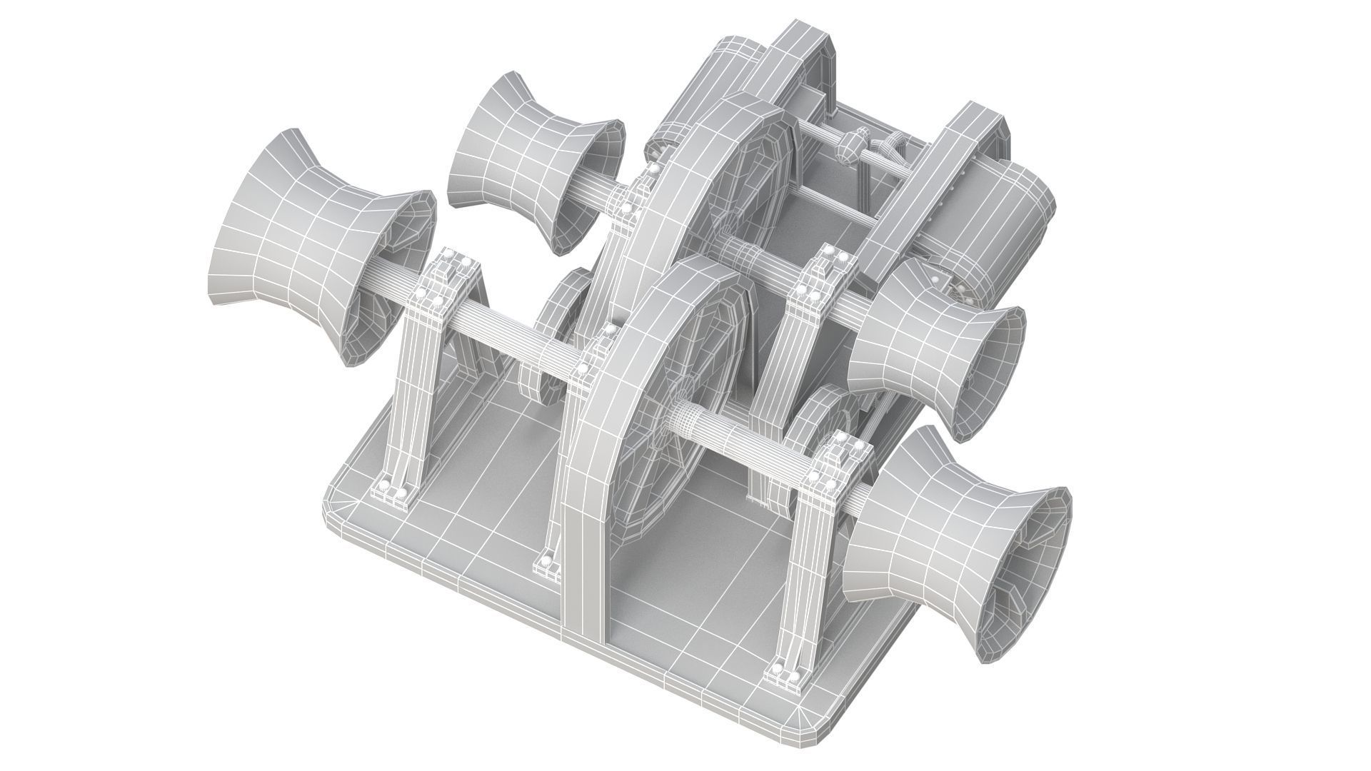 Titanic Steam Winches and Hatch 3D model_20