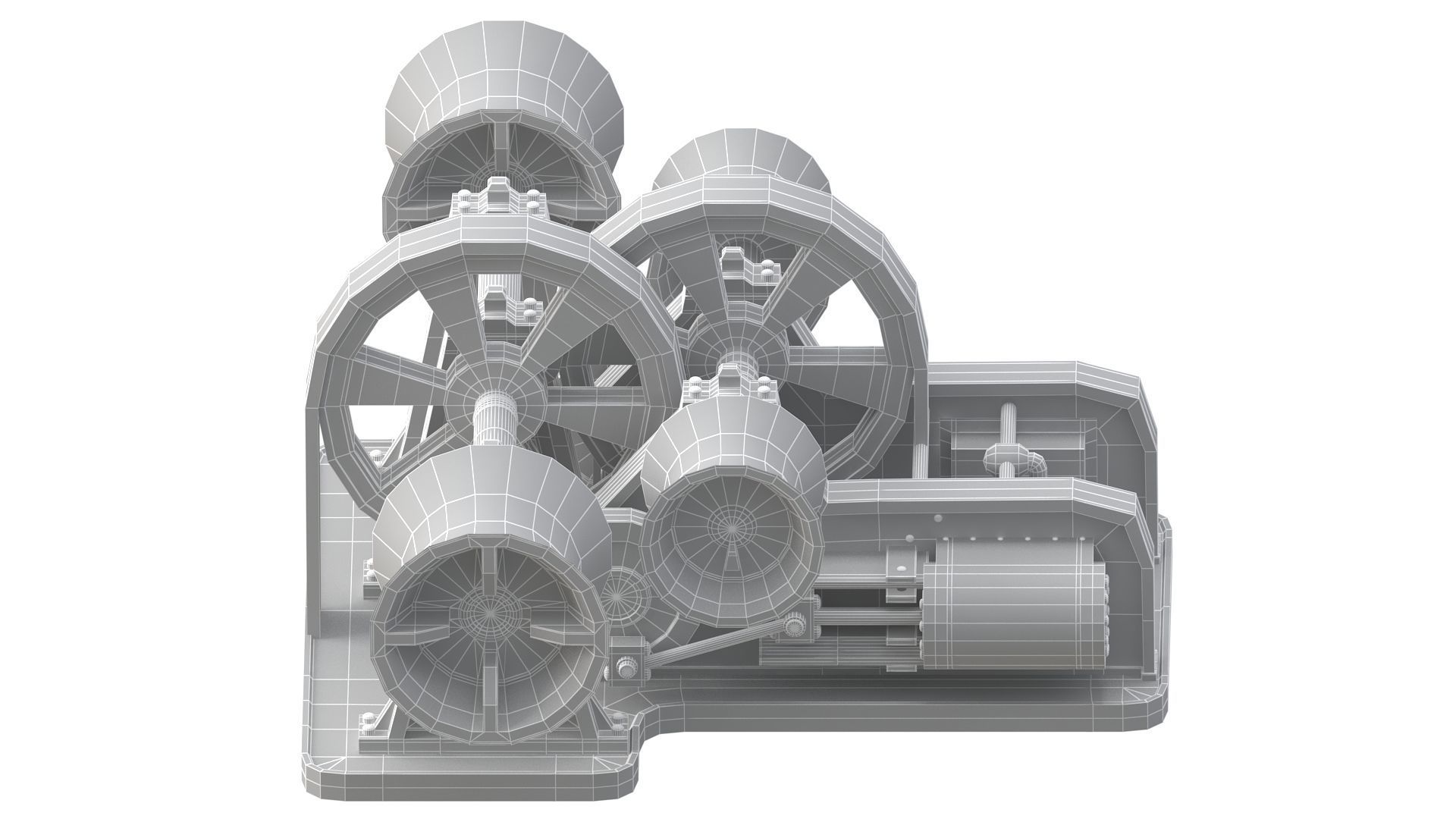 Titanic Steam Winches and Hatch 3D model_21
