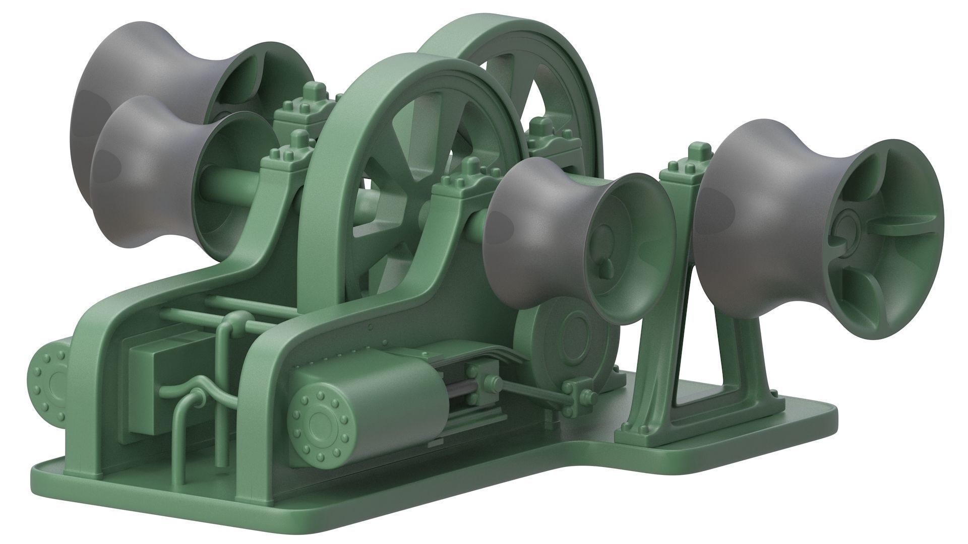 Titanic Steam Winches and Hatch 3D model_2