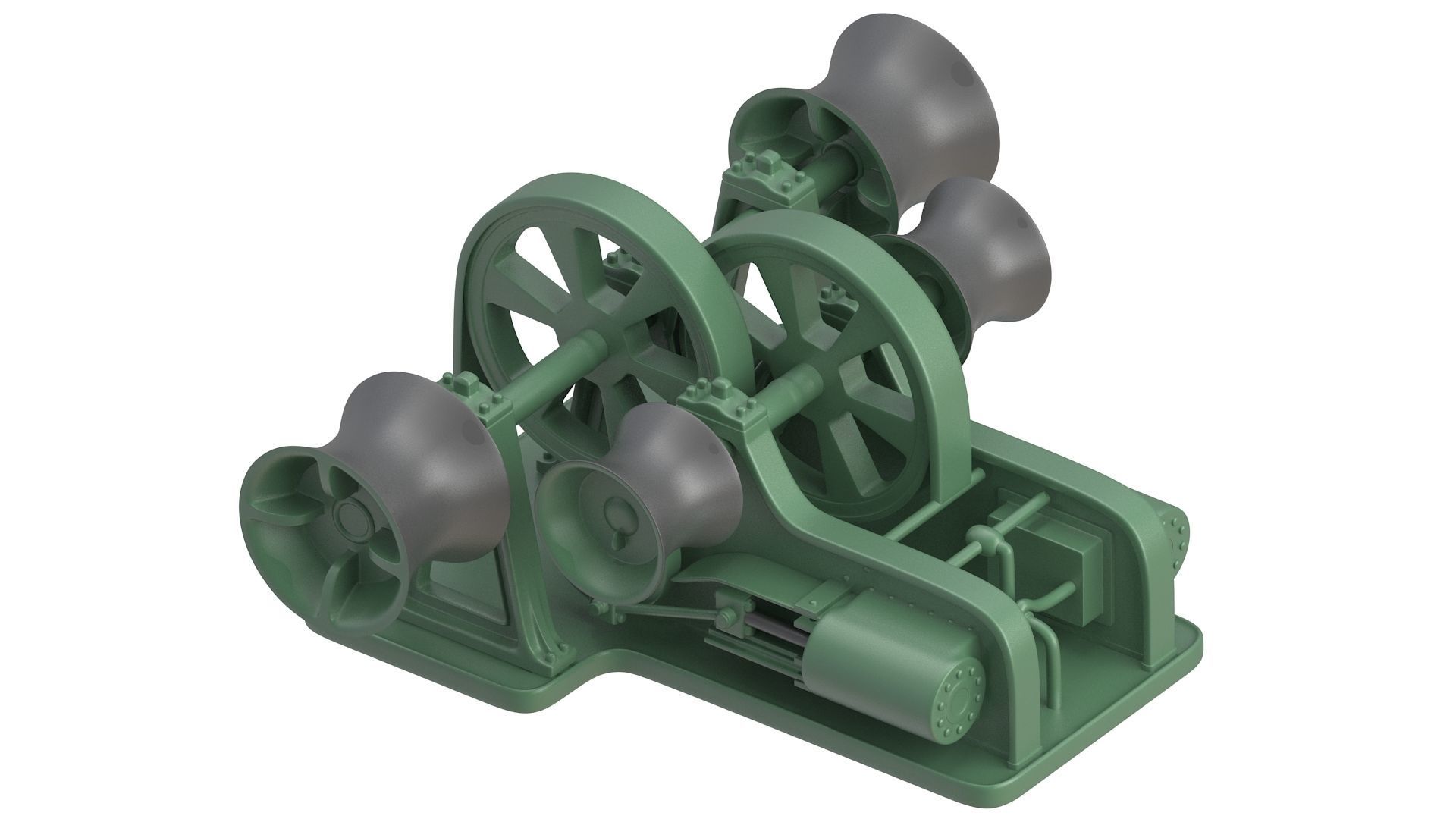 Titanic Steam Winches and Hatch 3D model_4