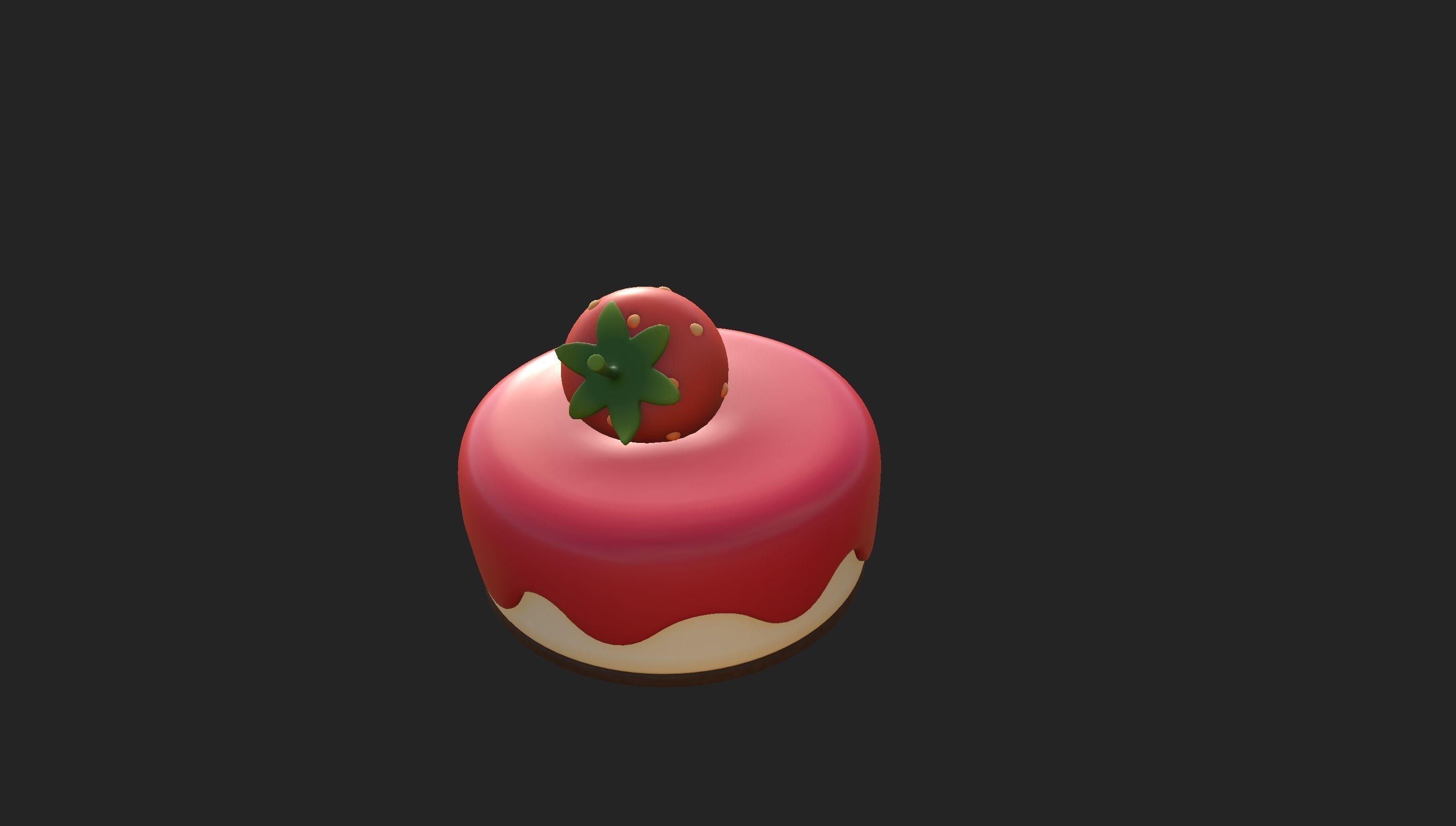 Prop209 Strawberry Cheesecake 3D model_15