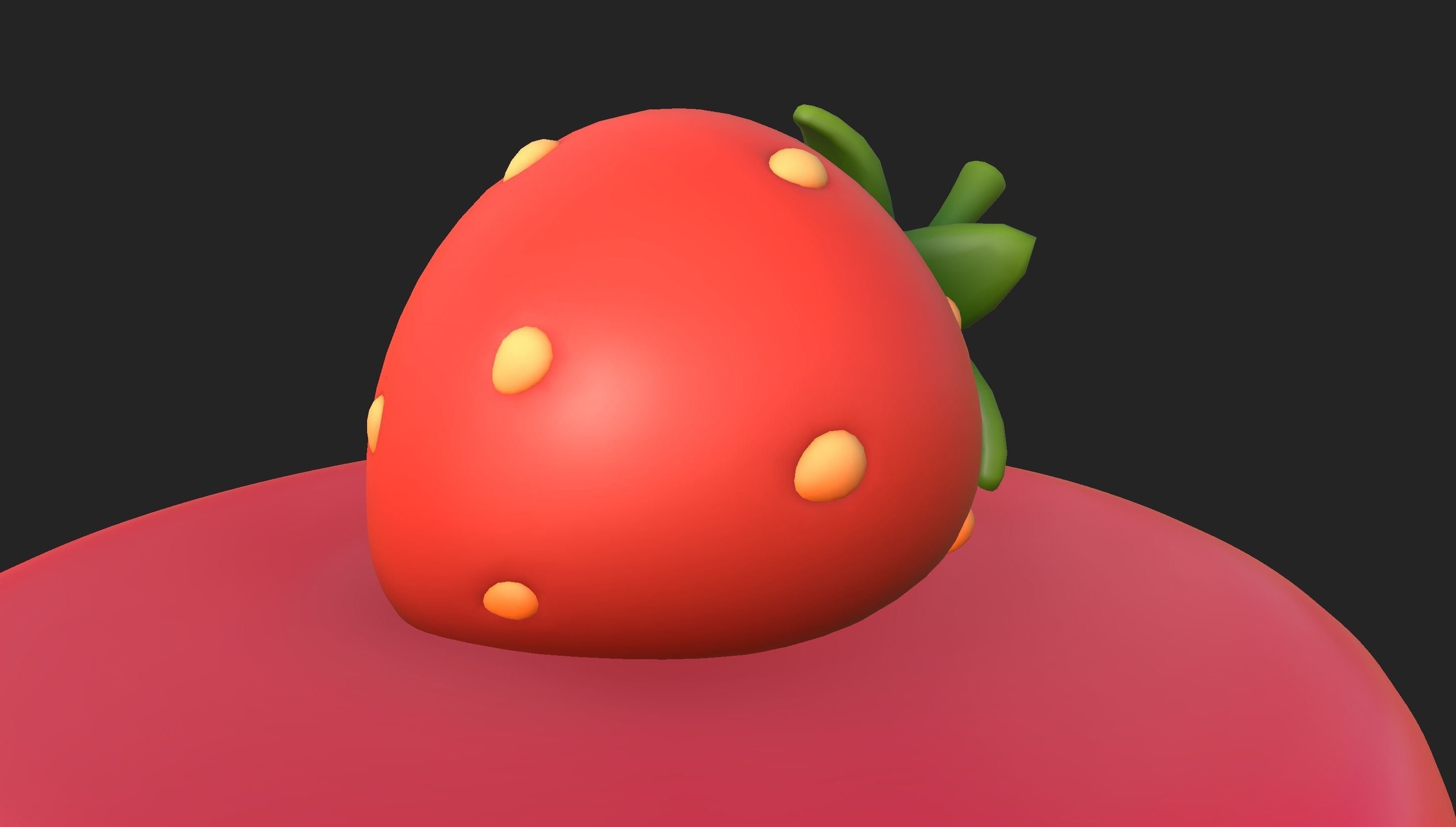 Prop209 Strawberry Cheesecake 3D model_19