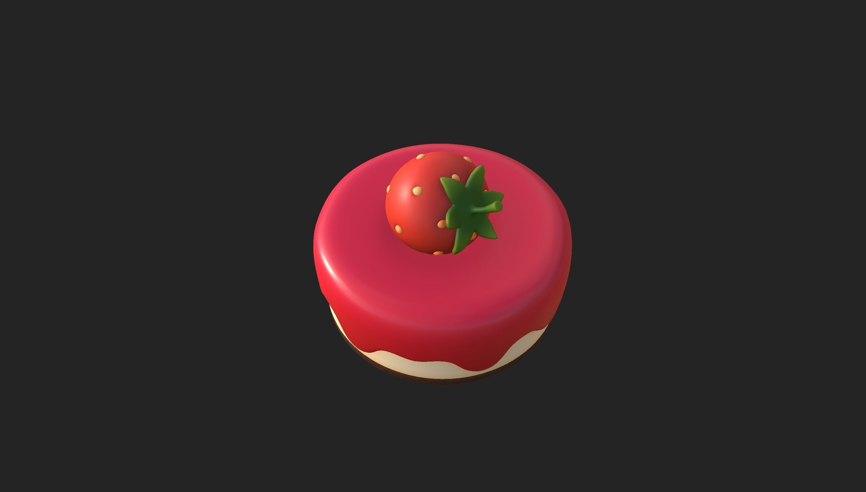 Prop209 Strawberry Cheesecake 3D model_16