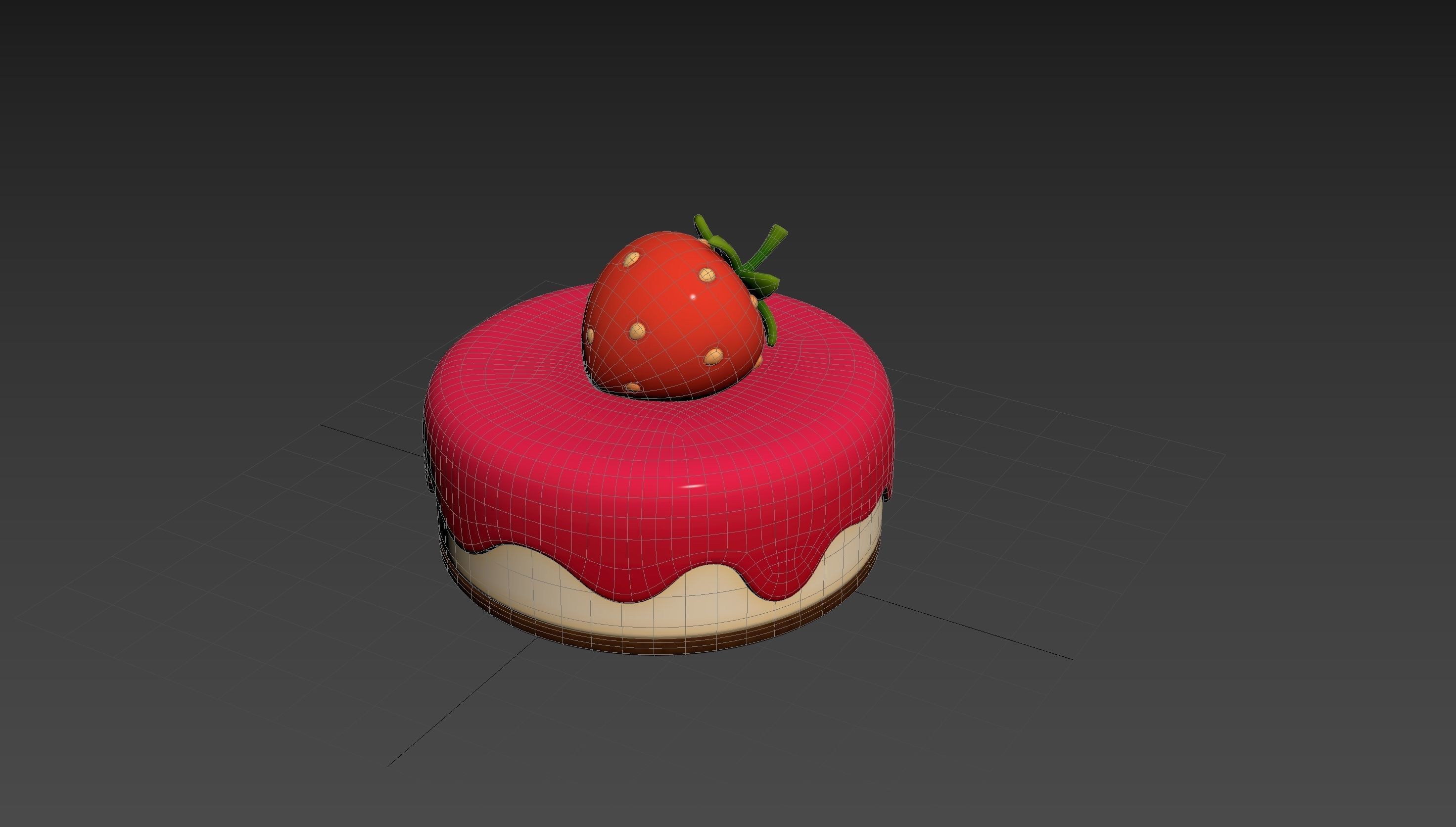 Prop209 Strawberry Cheesecake 3D model_23