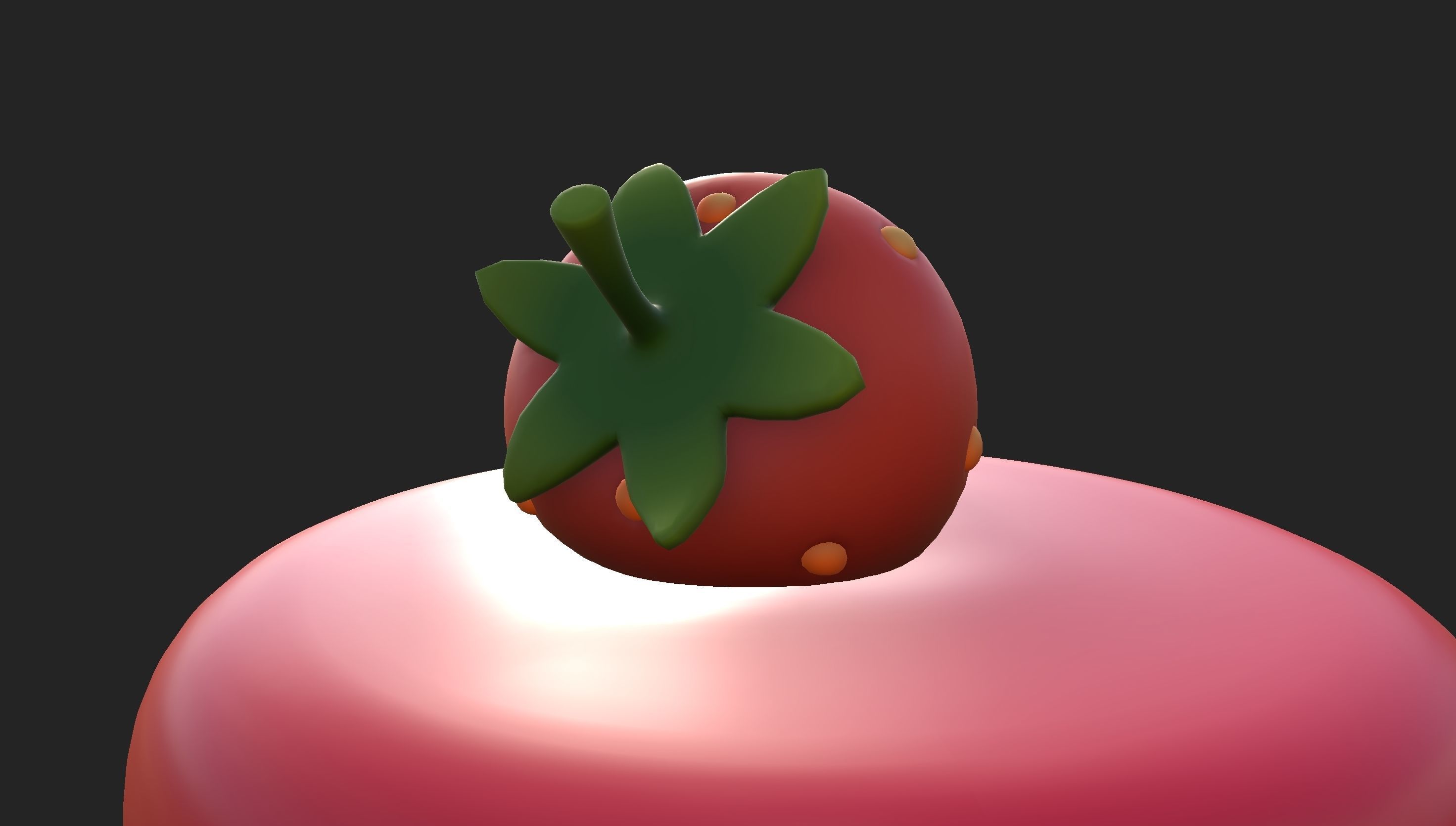 Prop209 Strawberry Cheesecake 3D model_21
