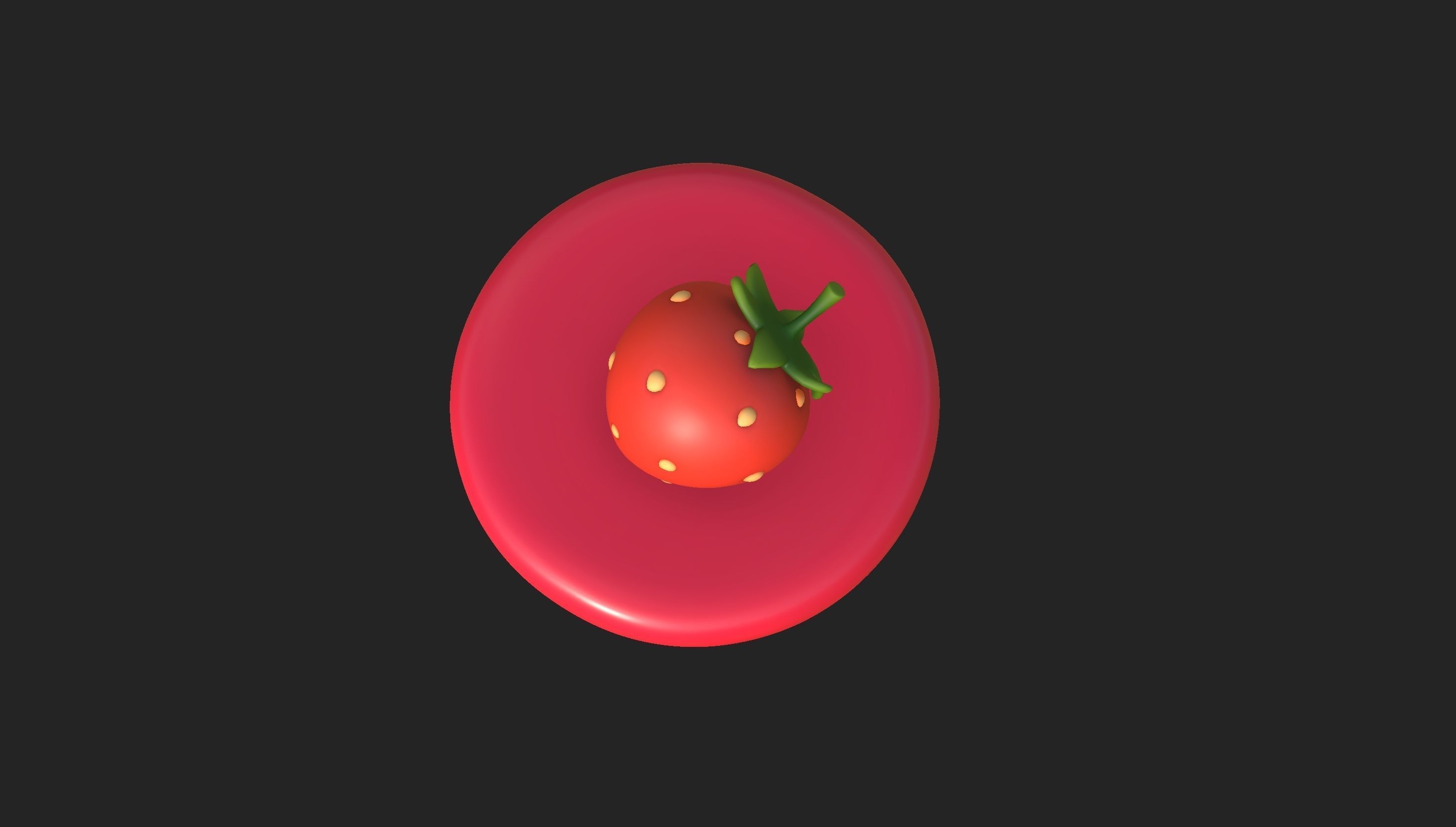 Prop209 Strawberry Cheesecake 3D model_17