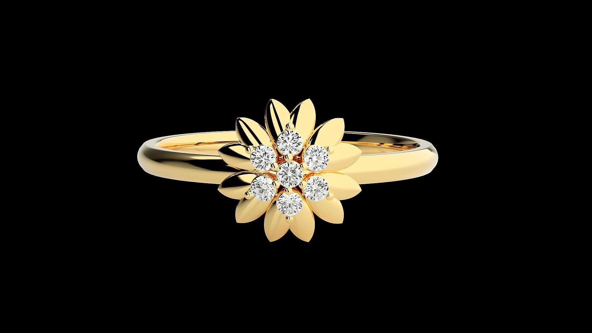 Ultra light wt minimalist Women Ring 3dm renders detail 3D print model_7