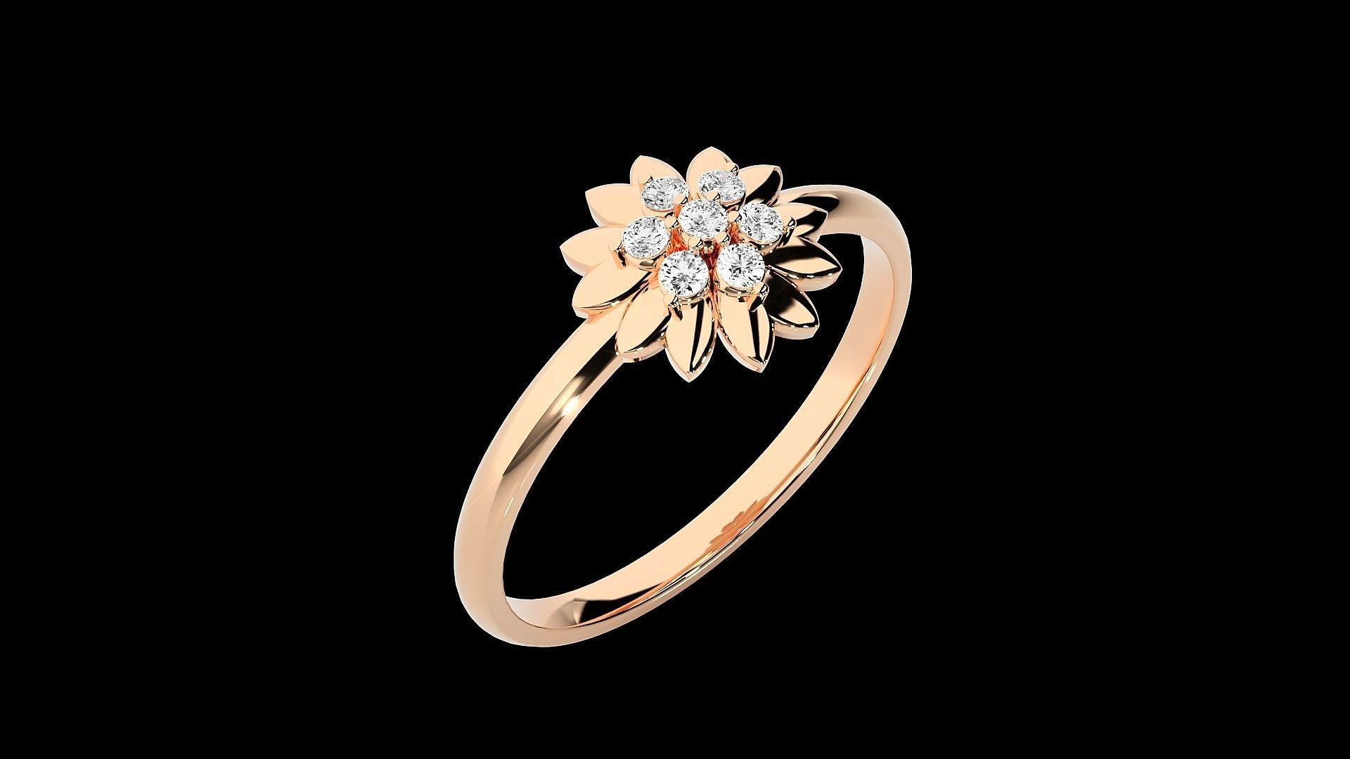 Ultra light wt minimalist Women Ring 3dm renders detail 3D print model_2