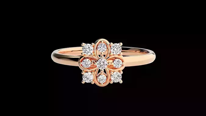 Ultra light wt minimalist Women Ring 3dm renders detail