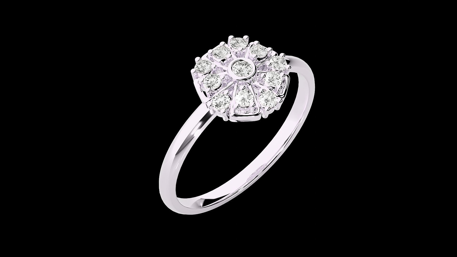 Ultra light wt minimalist Women Ring 3dm renders detail 3D print model_6