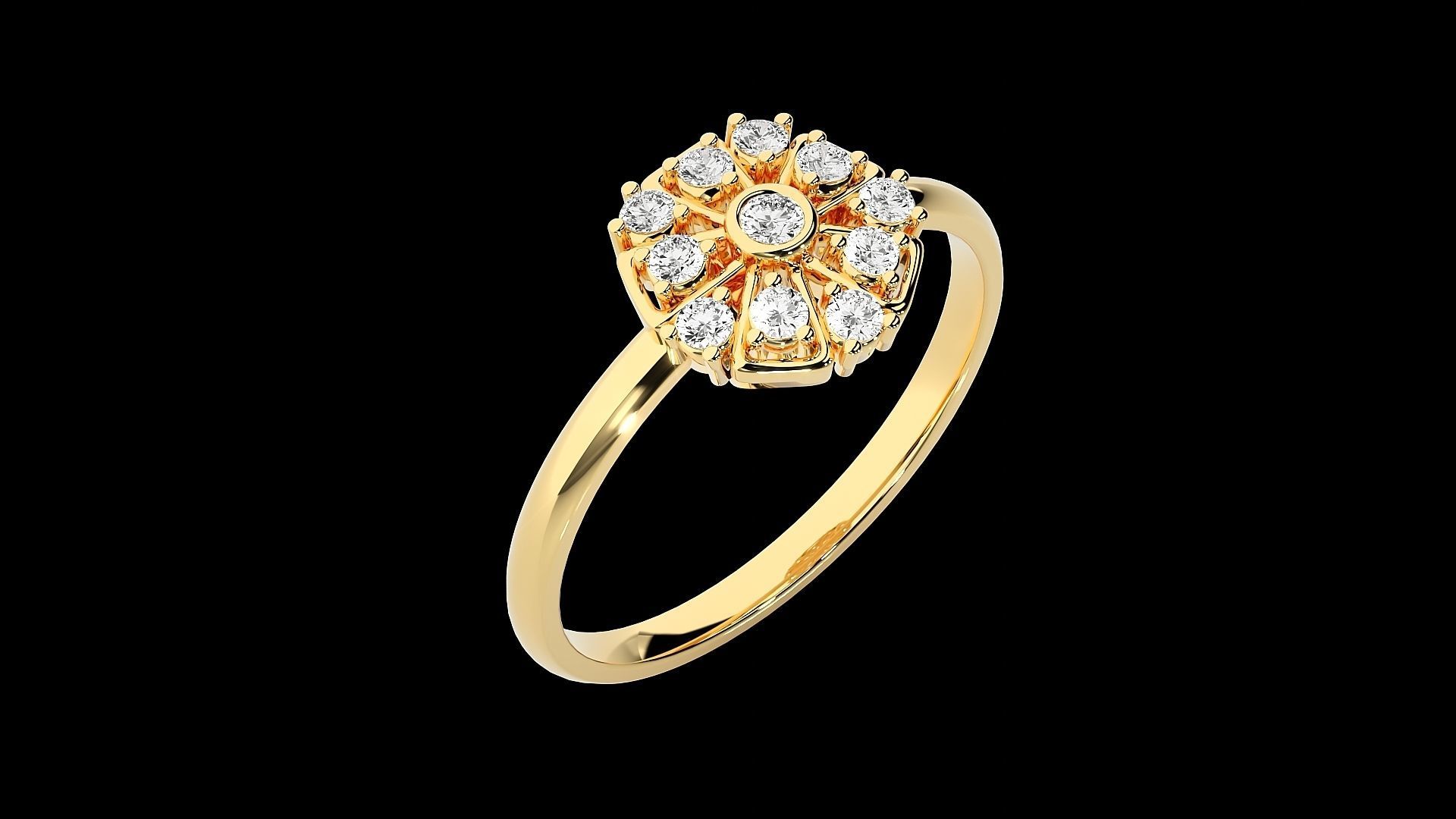 Ultra light wt minimalist Women Ring 3dm renders detail 3D print model_9