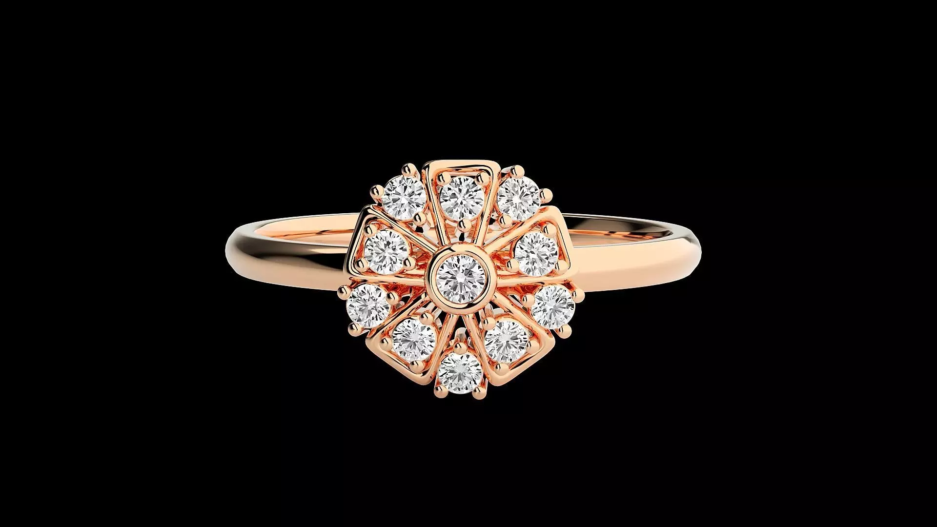 Ultra light wt minimalist Women Ring 3dm renders detail 3D print model_0