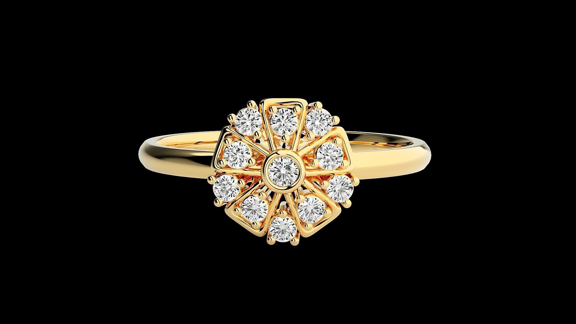 Ultra light wt minimalist Women Ring 3dm renders detail 3D print model_7