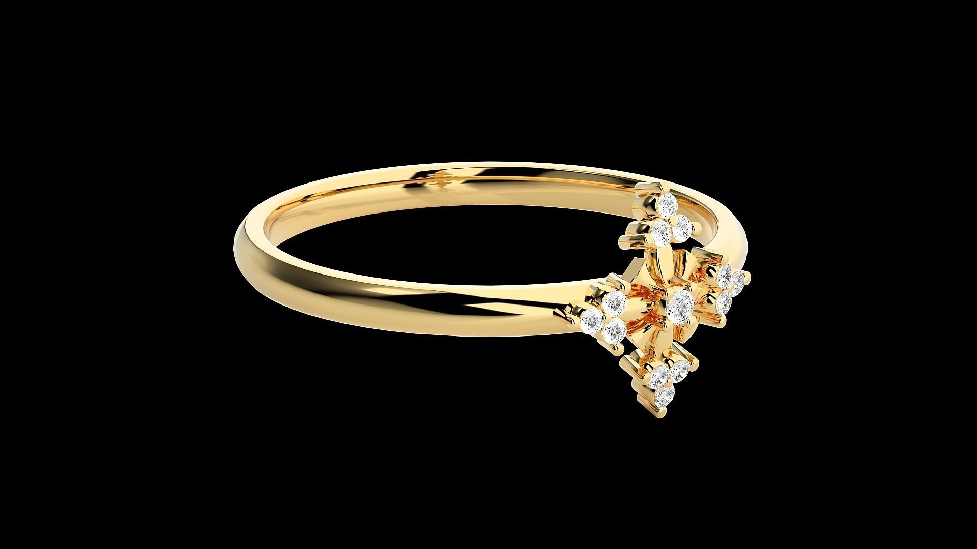 Ultra light wt minimalist Women Ring 3dm renders detail 3D print model_8