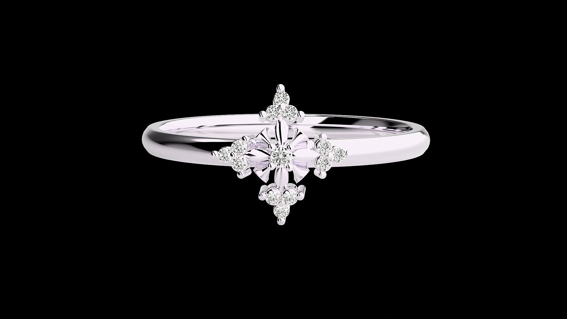 Ultra light wt minimalist Women Ring 3dm renders detail 3D print model_3