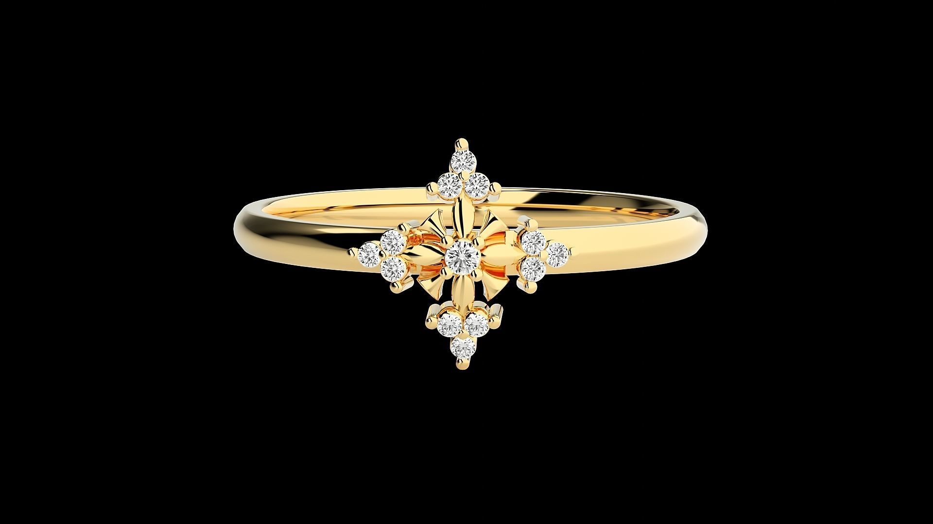 Ultra light wt minimalist Women Ring 3dm renders detail 3D print model_7