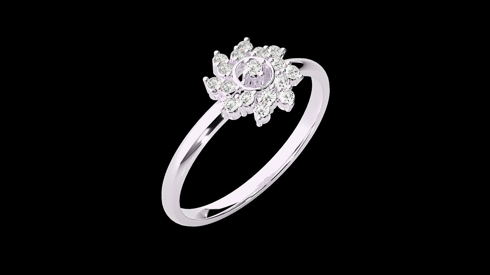 Ultra light wt minimalist Women Ring 3dm renders detail 3D print model_6