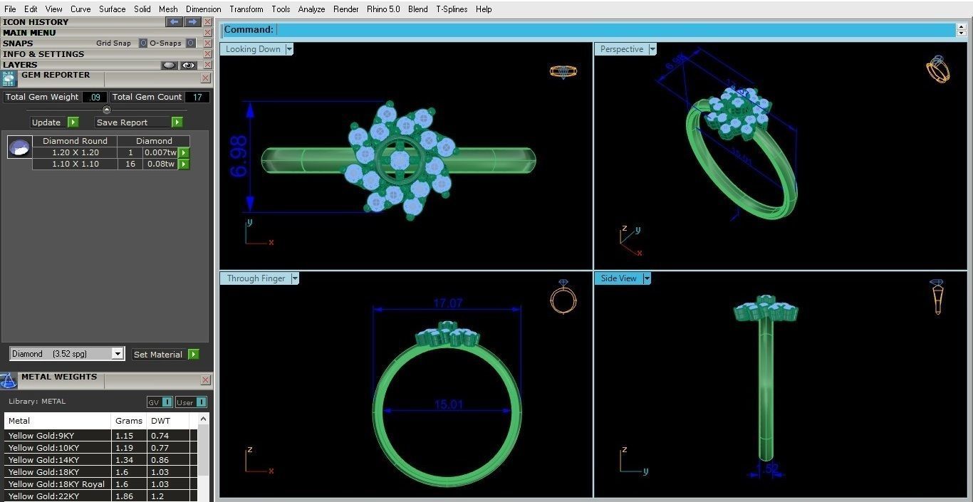 Ultra light wt minimalist Women Ring 3dm renders detail 3D print model_4