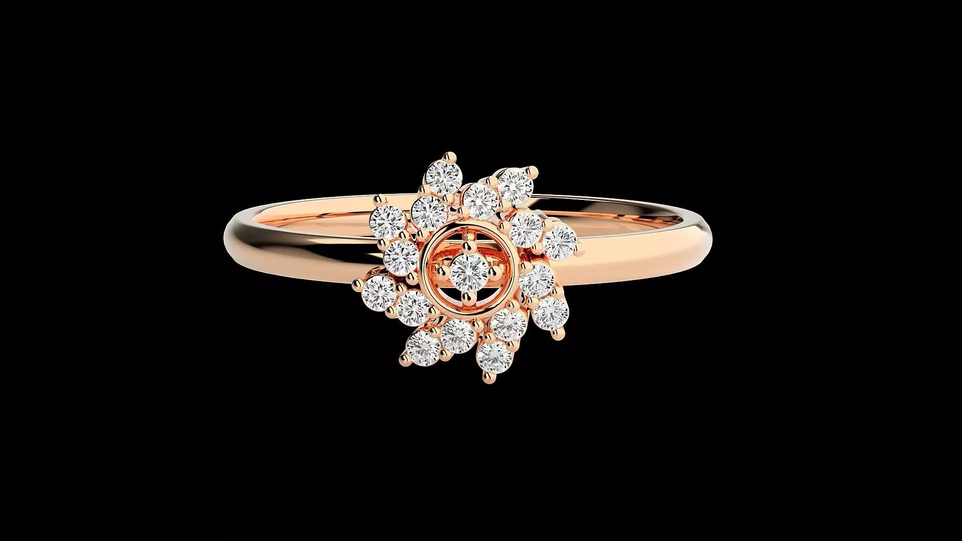 Ultra light wt minimalist Women Ring 3dm renders detail 3D print model_0