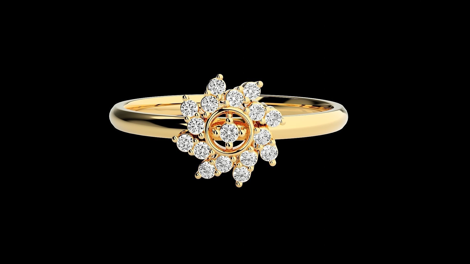 Ultra light wt minimalist Women Ring 3dm renders detail 3D print model_7