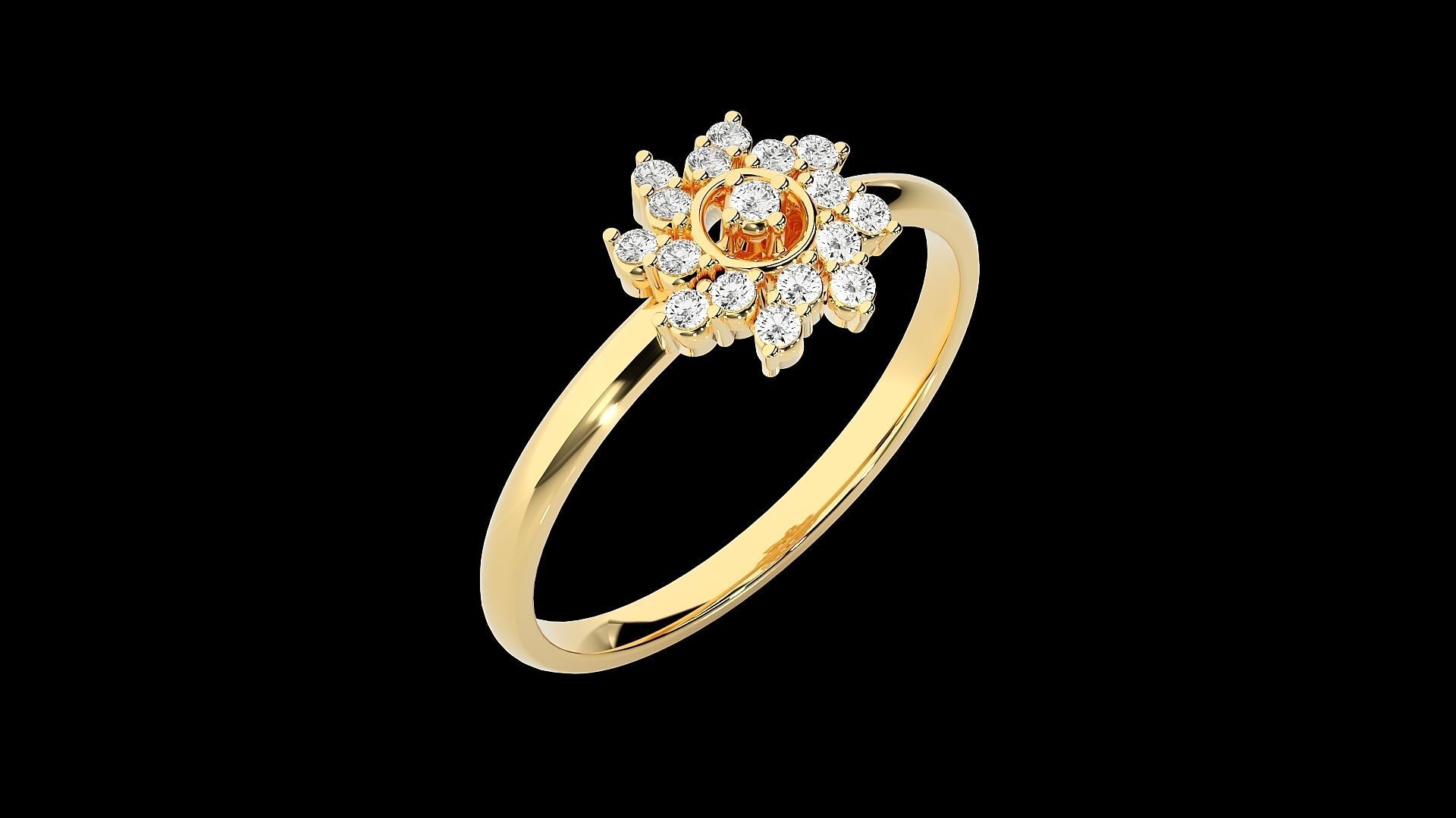 Ultra light wt minimalist Women Ring 3dm renders detail 3D print model_9