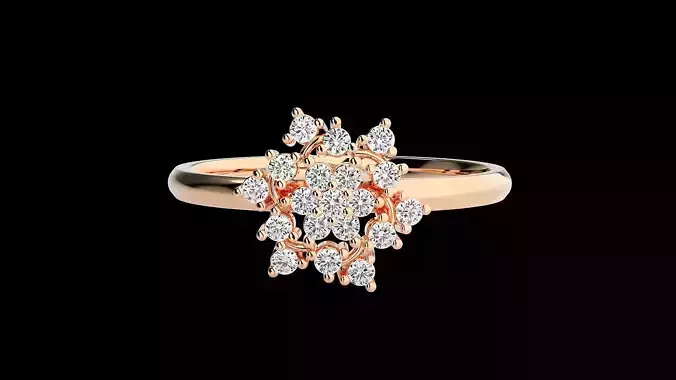 Ultra light wt minimalist Women Ring 3dm renders detail