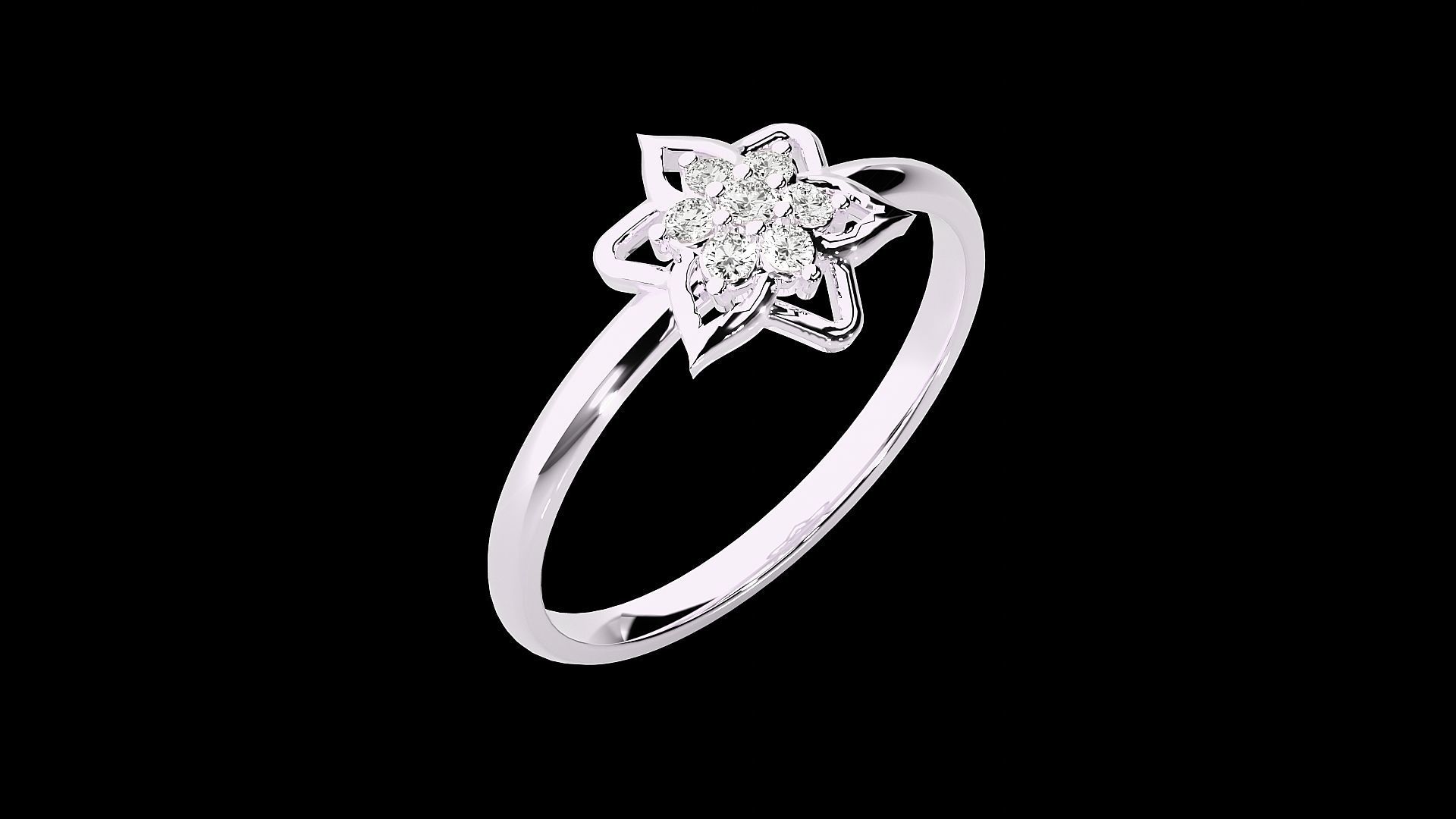 Ultra light wt minimalist Women Ring 3dm renders detail 3D print model_6