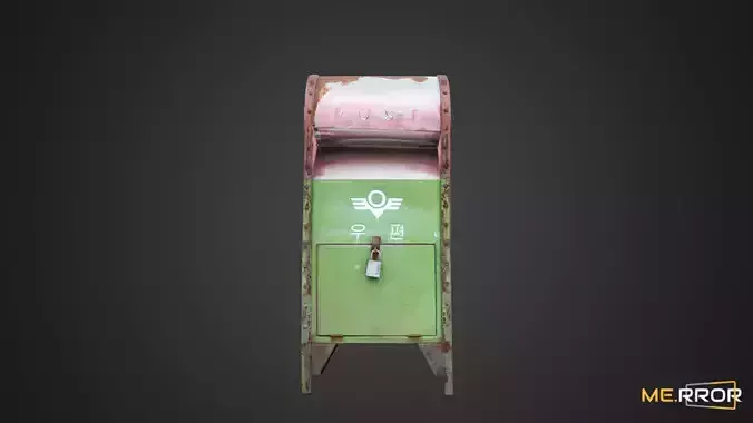 Game Ready Korean Street Old Rusty Postbox