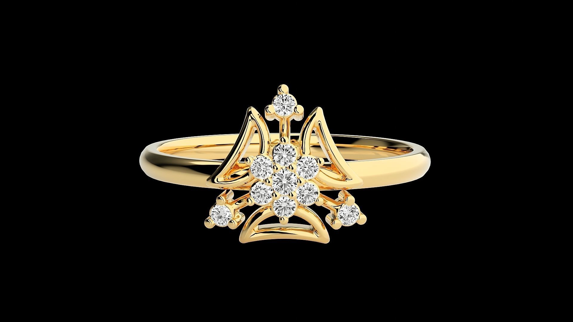 Ultra light wt minimalist Women Ring 3dm renders detail 3D print model_7