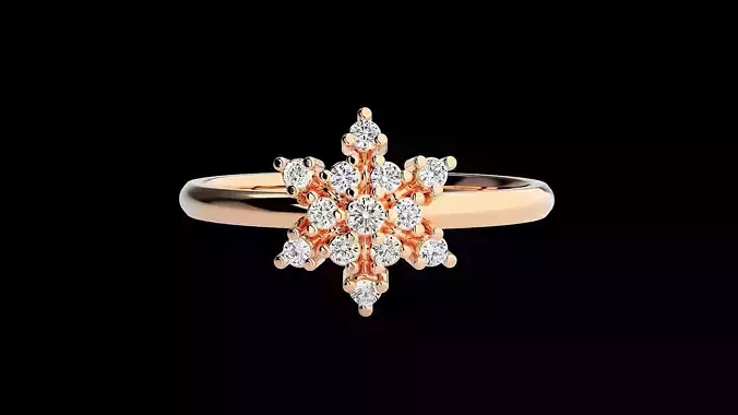 Ultra light wt minimalist Women Ring 3dm renders detail