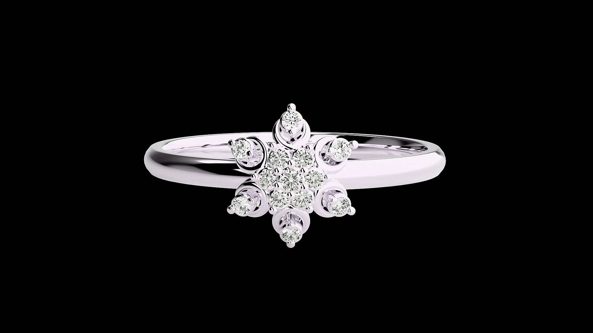 Ultra light wt minimalist Women Ring 3dm renders detail 3D print model_3